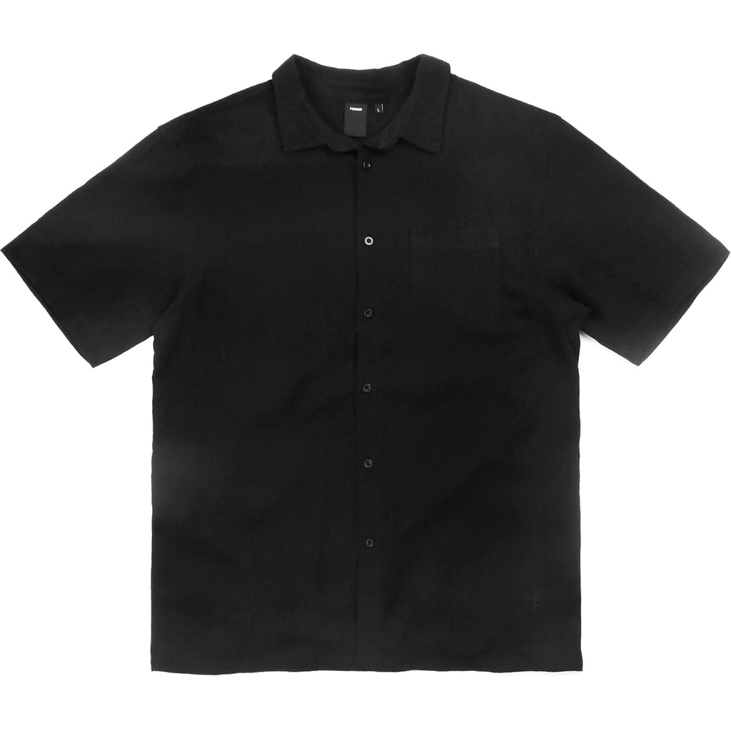 Former Vivian Short Sleeve Shirt Black Button Up