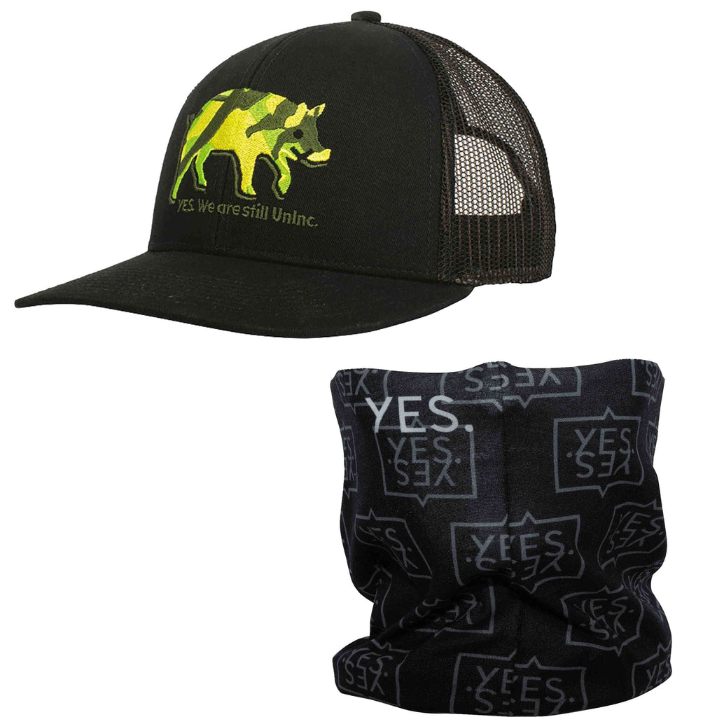 Free Gift - Yes UnInc Trucker and Neck Warmer