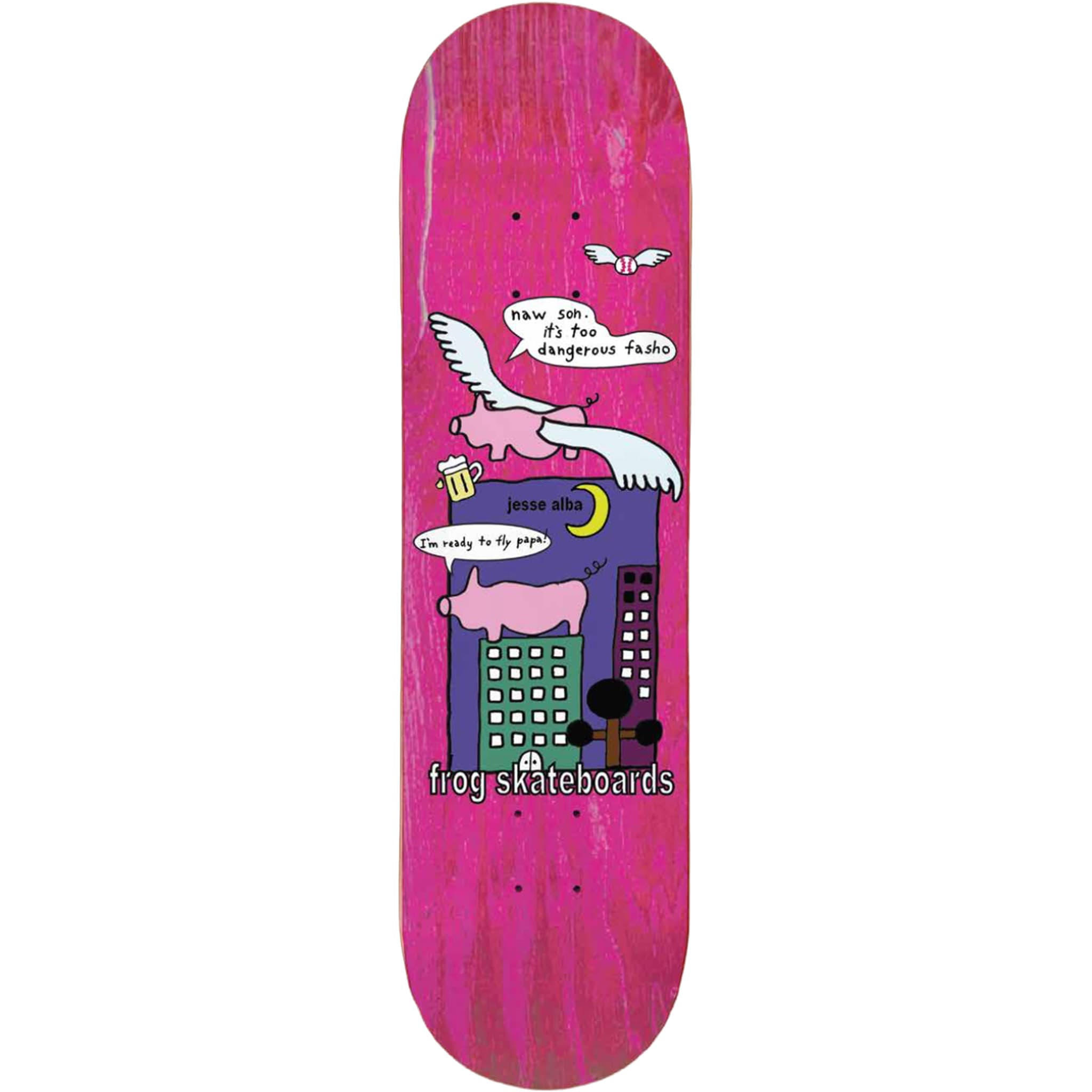 Frog Papa Knows Best Jesse Alba Skateboard Deck 8.38" Skateboard