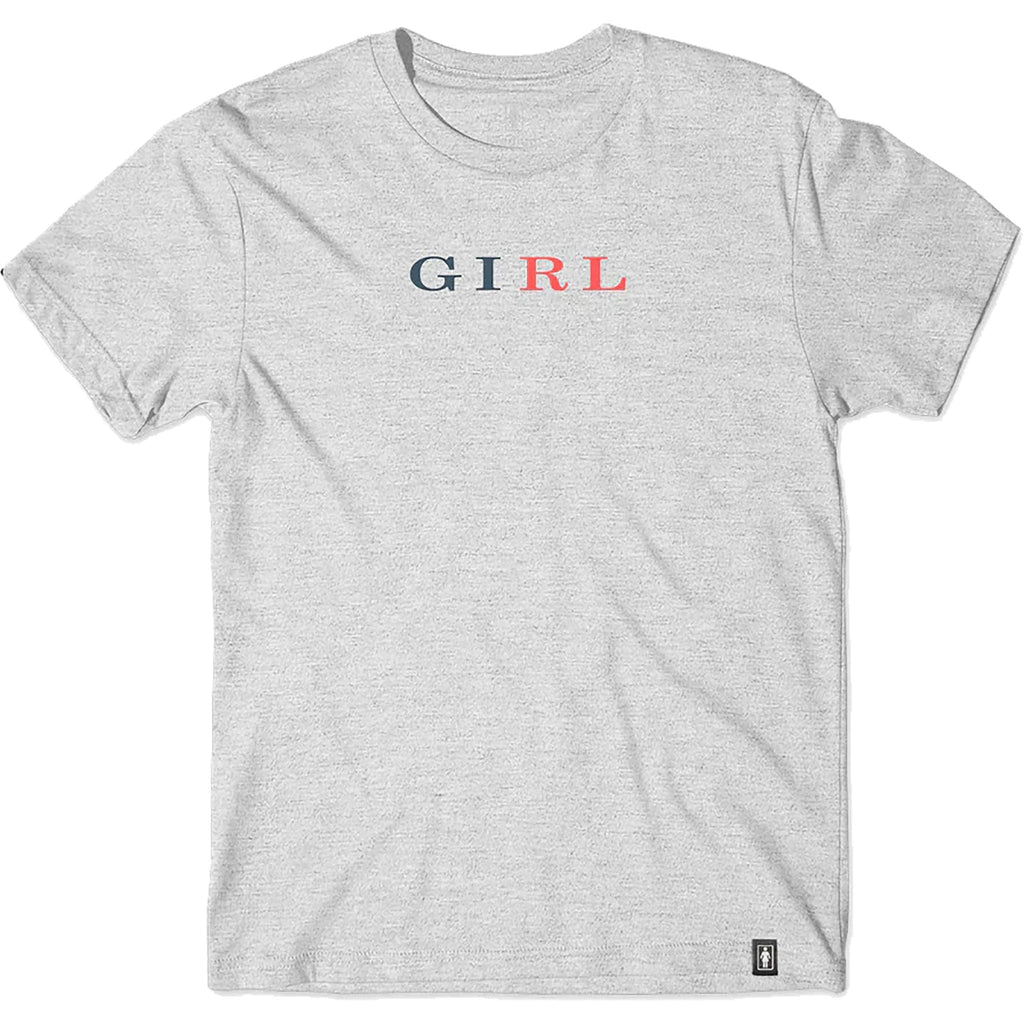 Girl Letterpress Tee Ash T Shirt