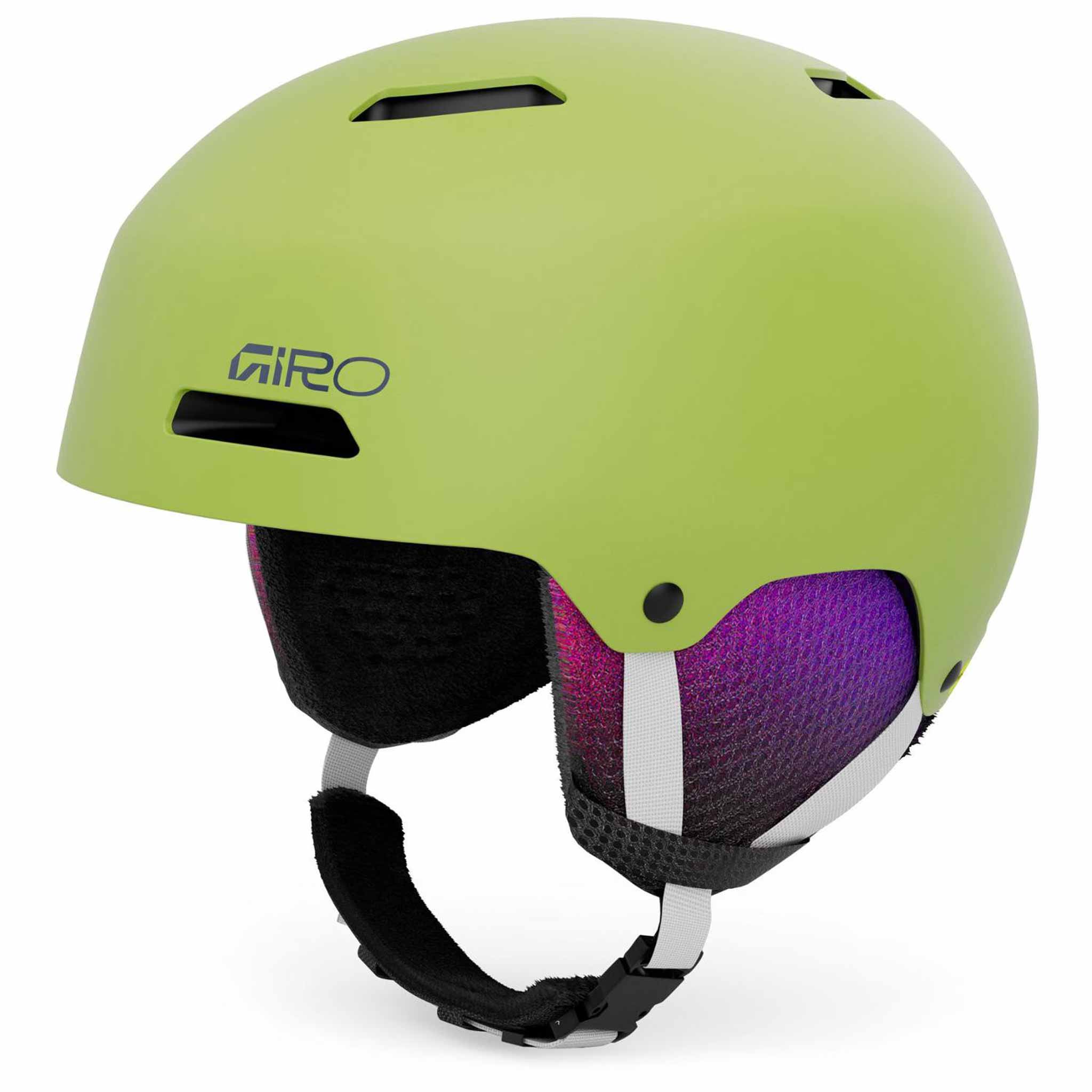 Giro Kids Crue CP Helmet Matte Flo Green Snowboard Helmet