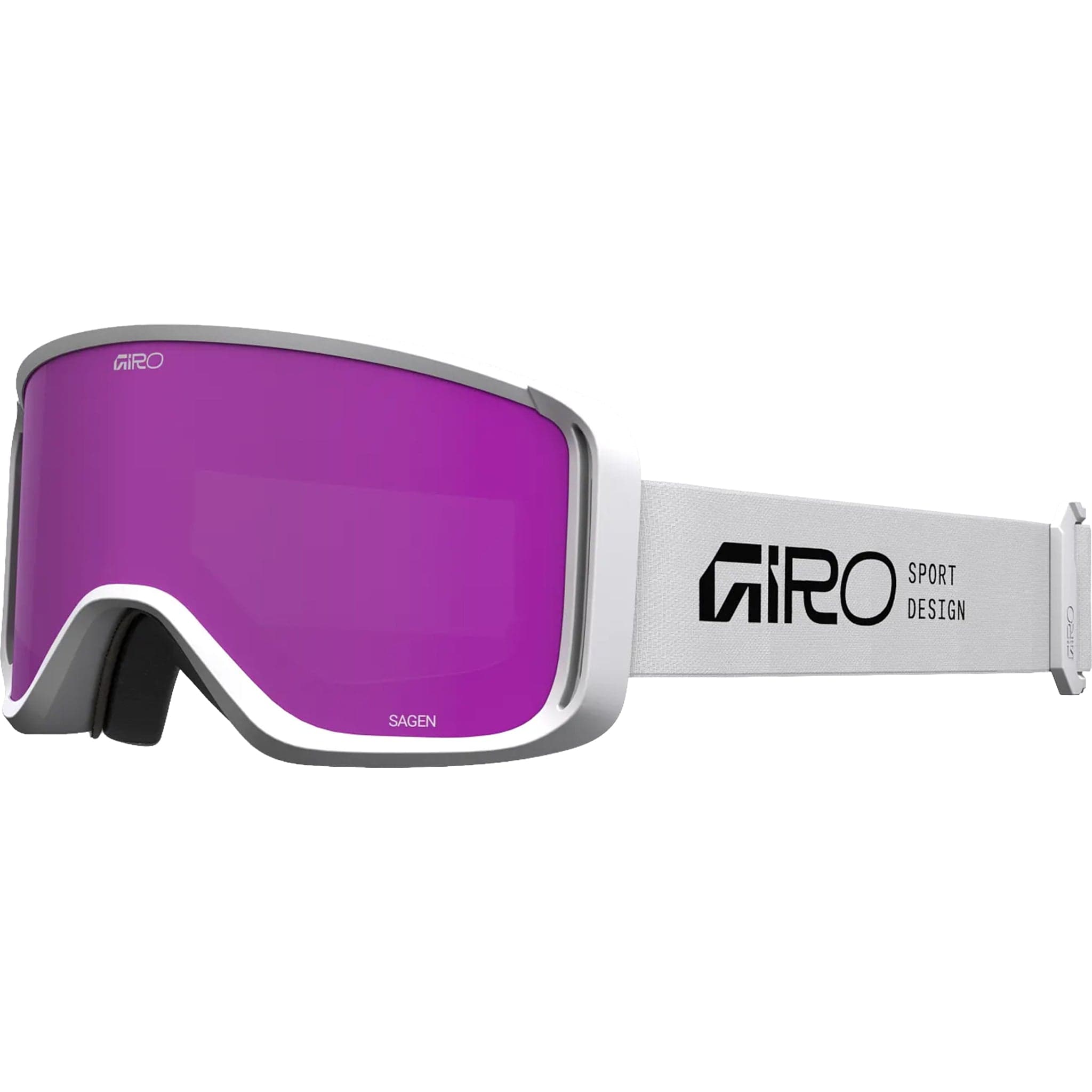 Giro Sagen AF Goggle White Stacked Amber Pink Goggles
