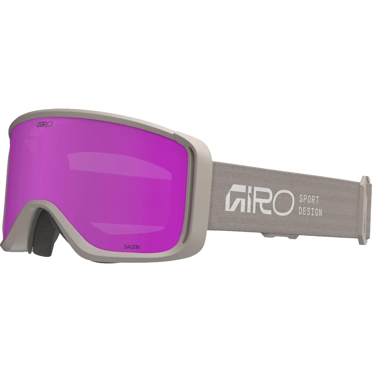Giro Sagen Snow Goggle Cloud Grey Amber Pink 2027 Goggles