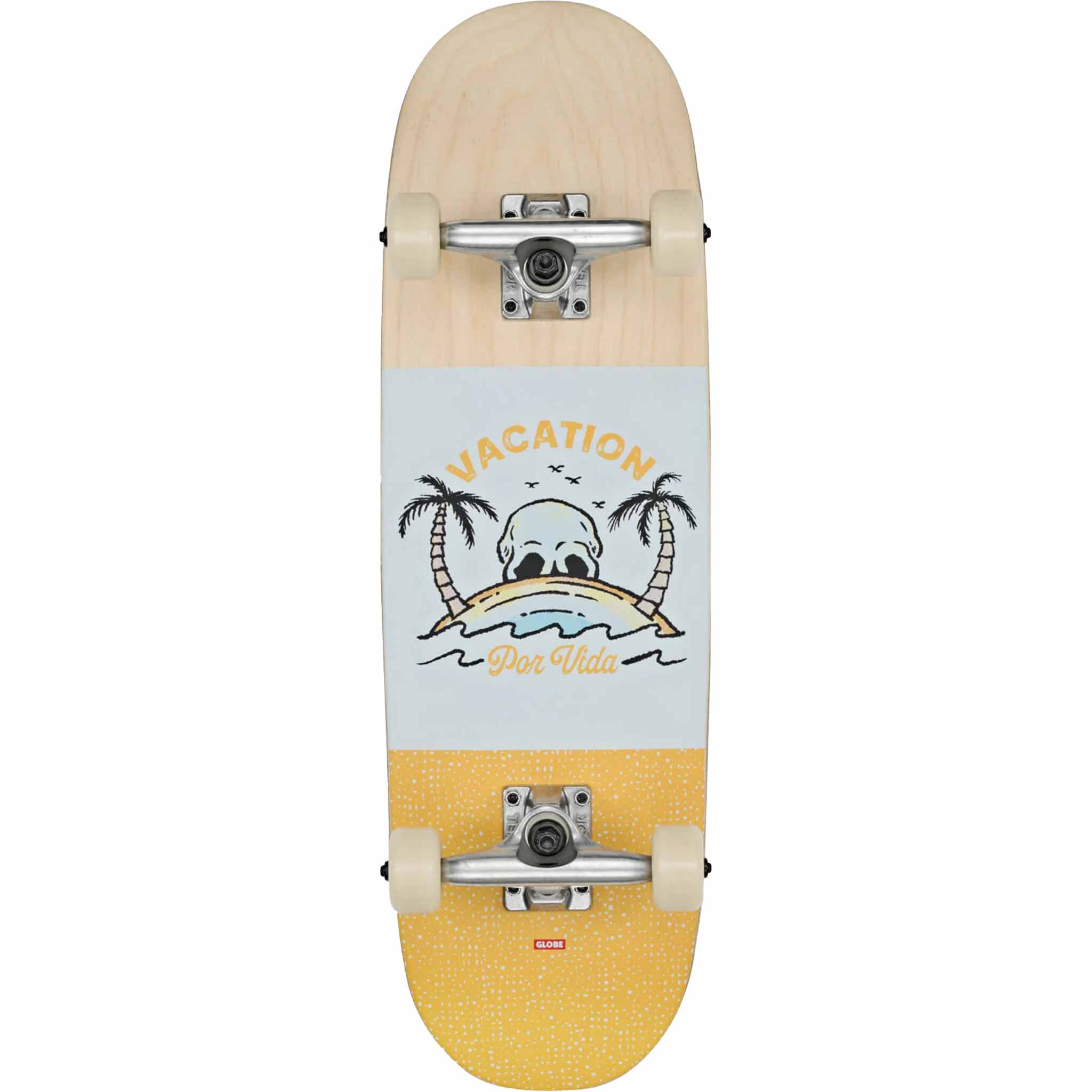 Globe Kids Softie Mini Natural Por Vida 7.9" Skateboard Complete Skateboard Complete