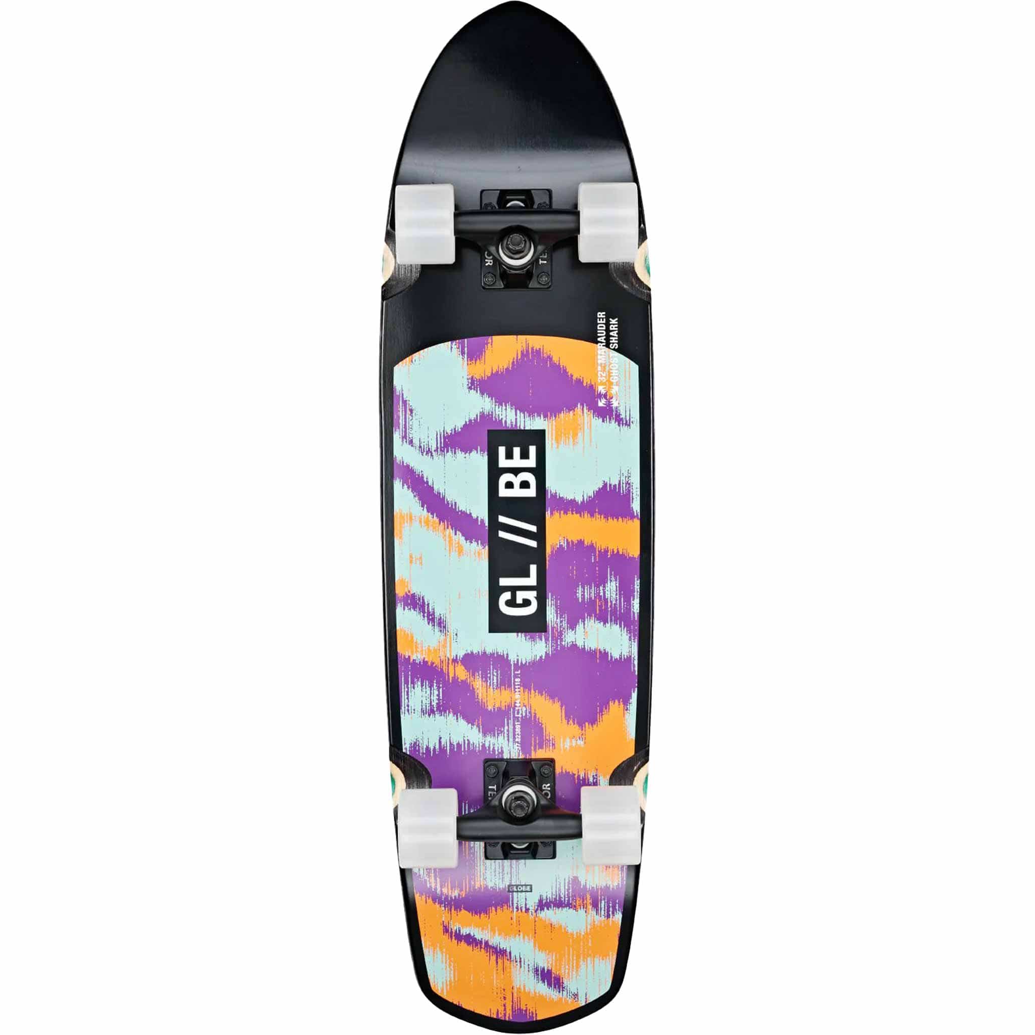 Globe Marauder Ghost Shark 32" Cruiser Complete Longboard Complete