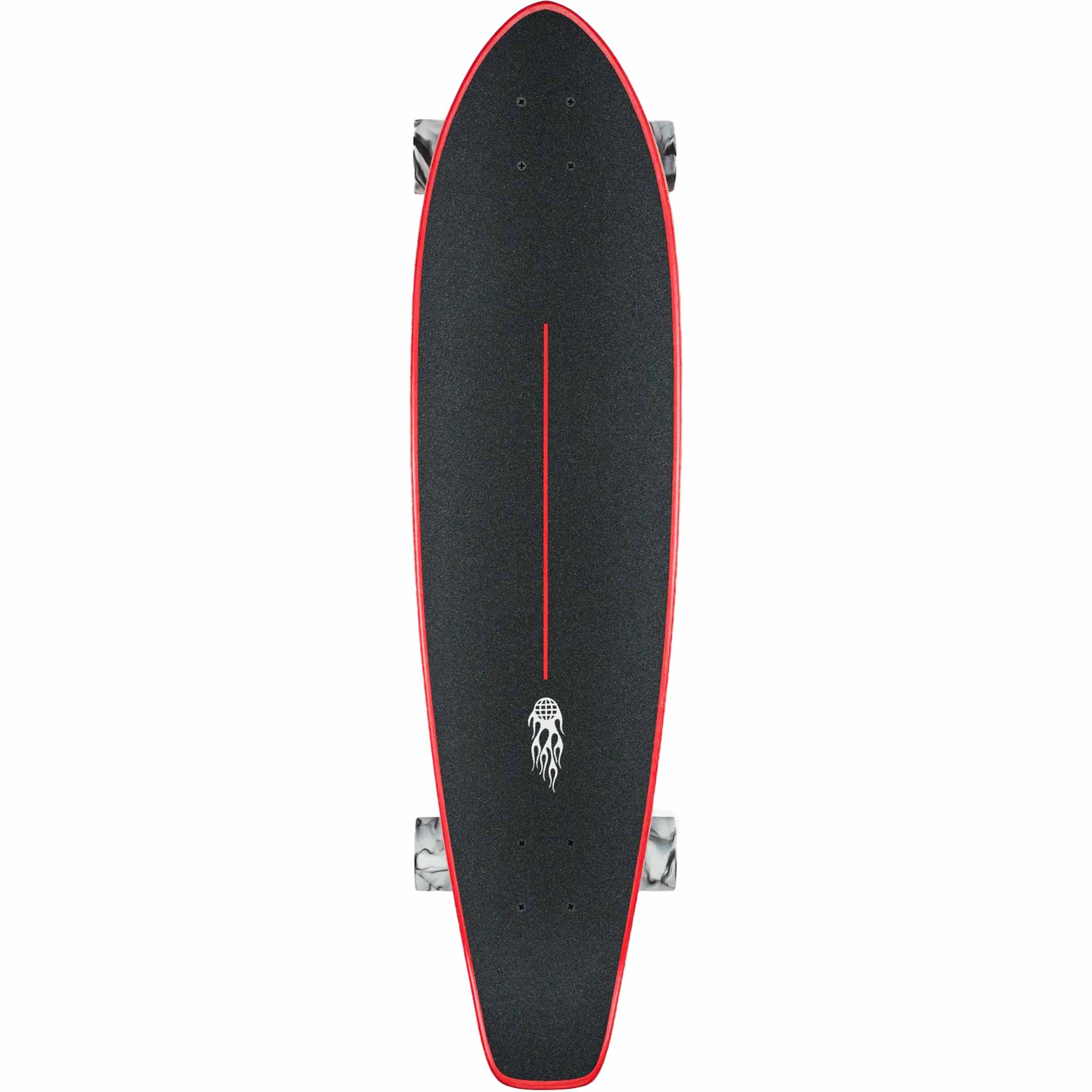 Globe The All Time Red Flames 35" Longboard Complete Longboard Complete