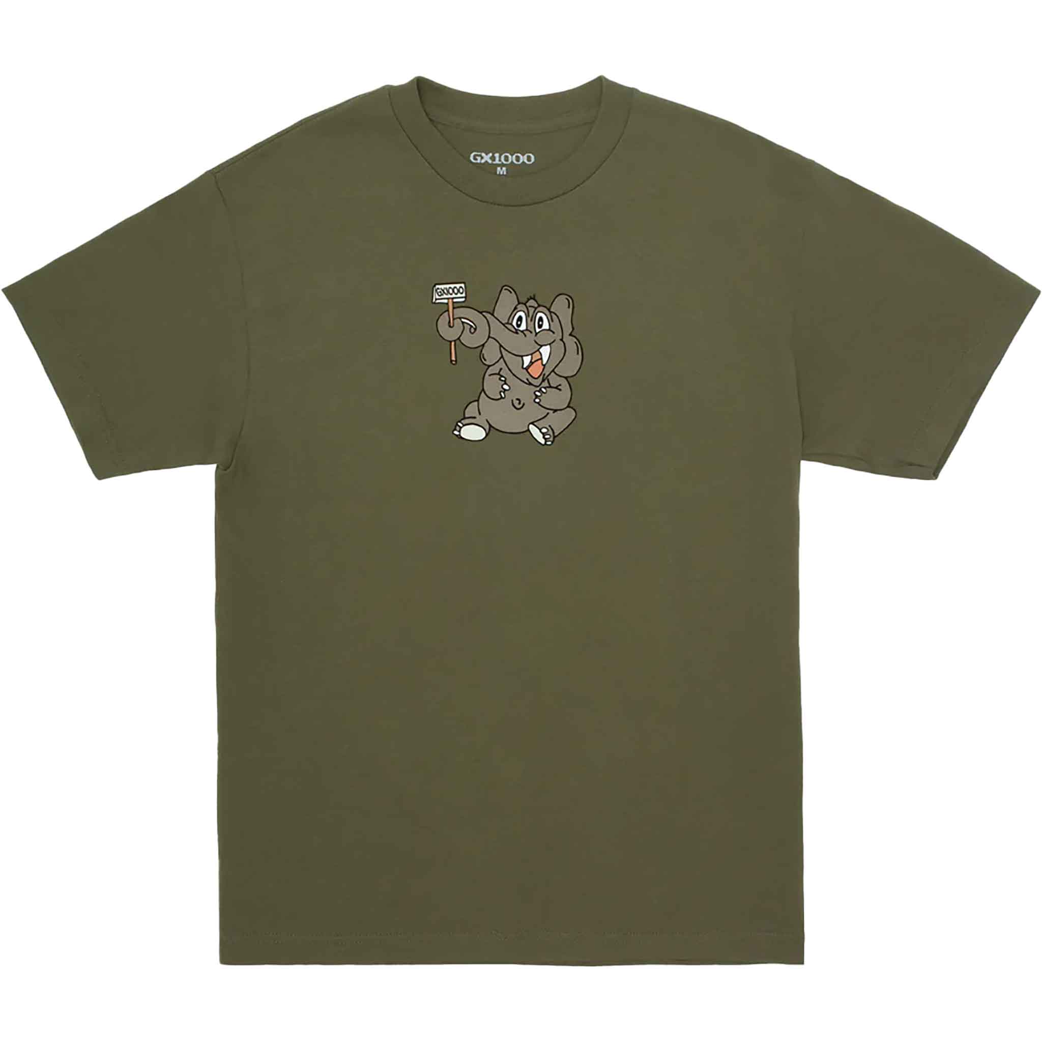 GX1000 Elephant Tee Green T Shirt