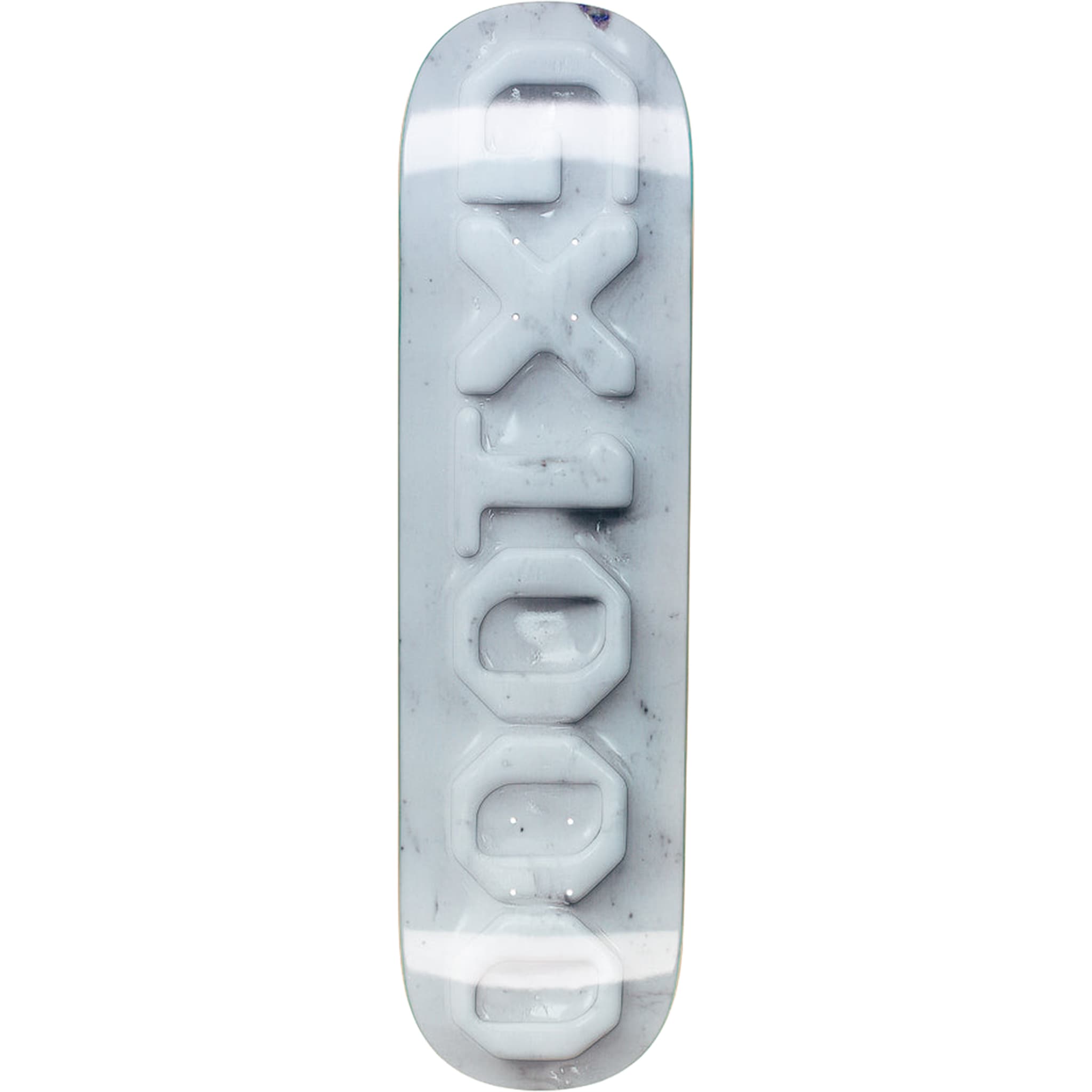 GX1000 OG Logo Ceramic White Skateboard Deck 8.25" Skateboard