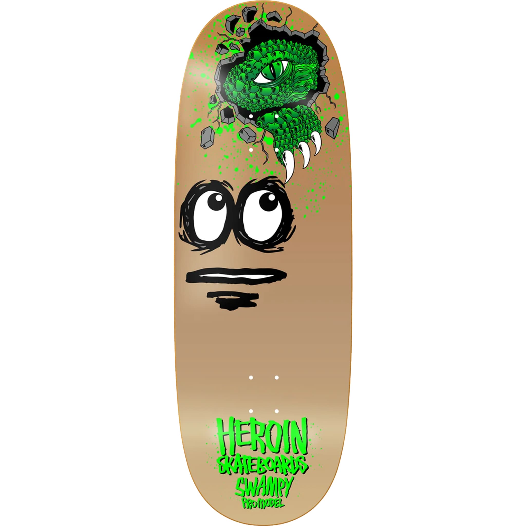 Heroin Swampy Egg Skateboard Deck 11" Skateboard
