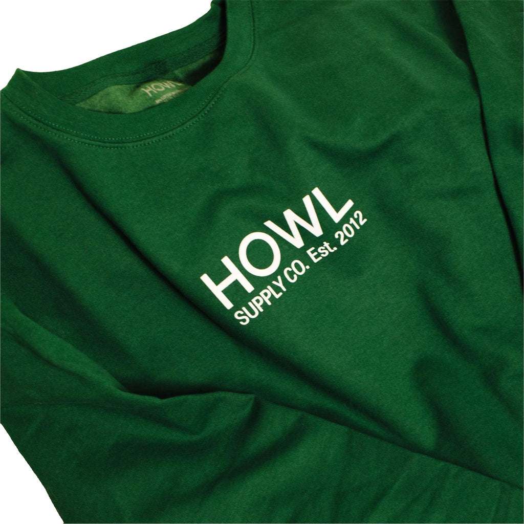 Howl Logo Crew Green Sweatshirts