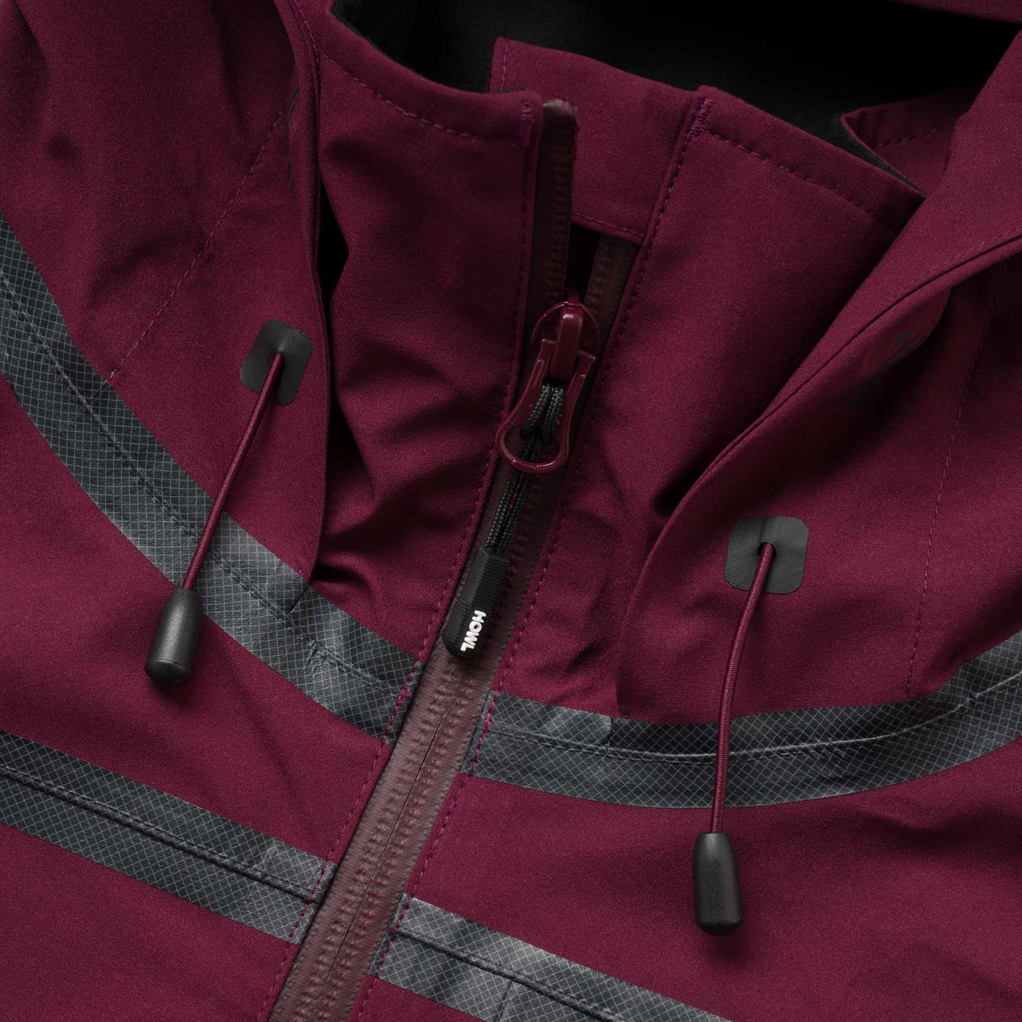 Howl Taped Jacket 2026 Burgundy Mens Snowboard Coat
