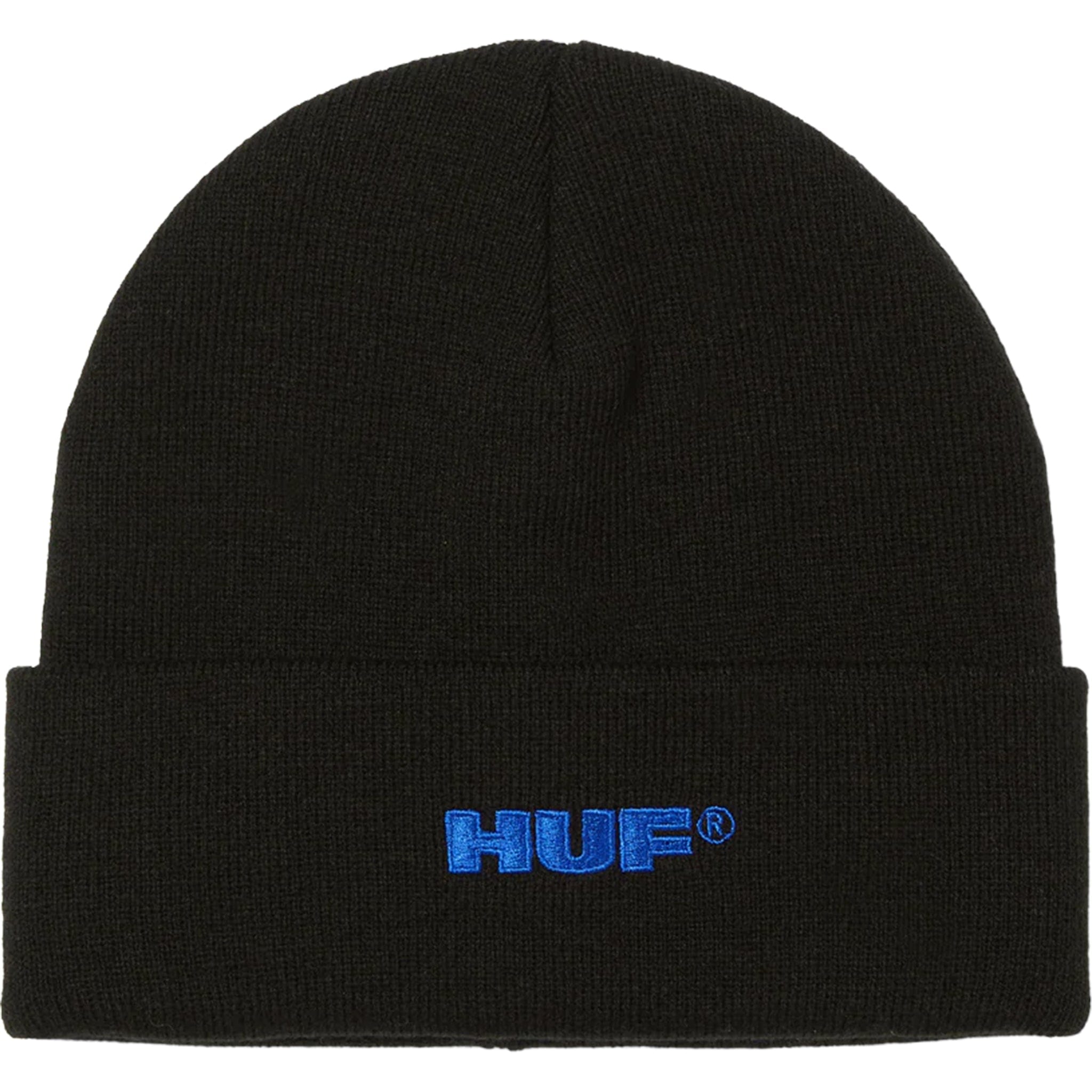 Huf All Caps Cuff Beanie Black Beanie