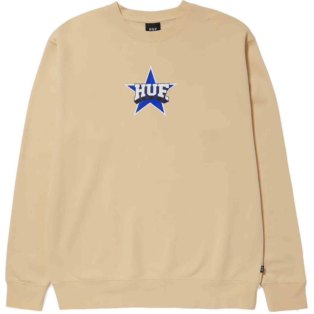 Huf Allstar Crewneck Wheat Sweatshirts