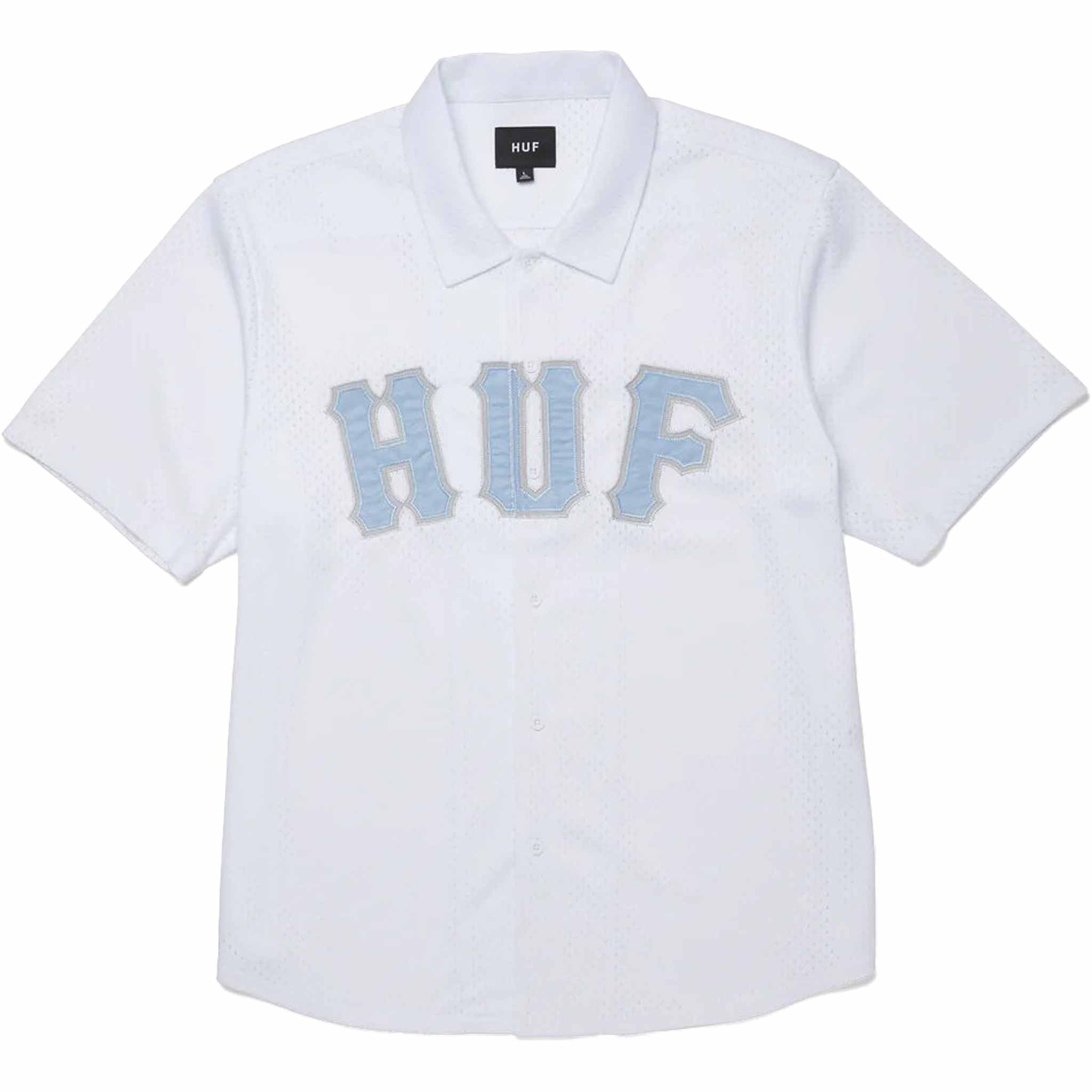 Huf Arch Mesh Button Up White Button Up