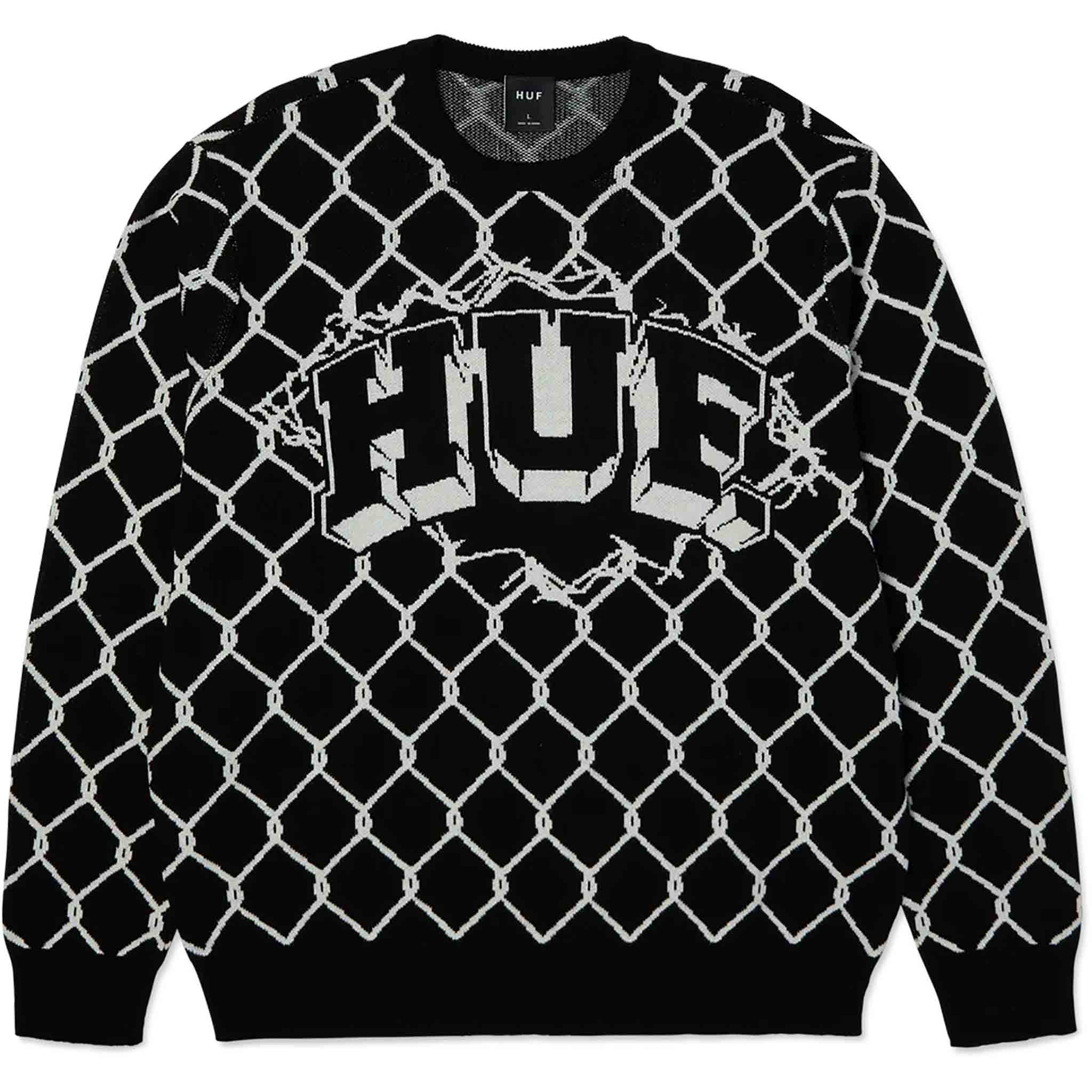 Huf Breakthrough Crewneck Sweater Black T Shirt