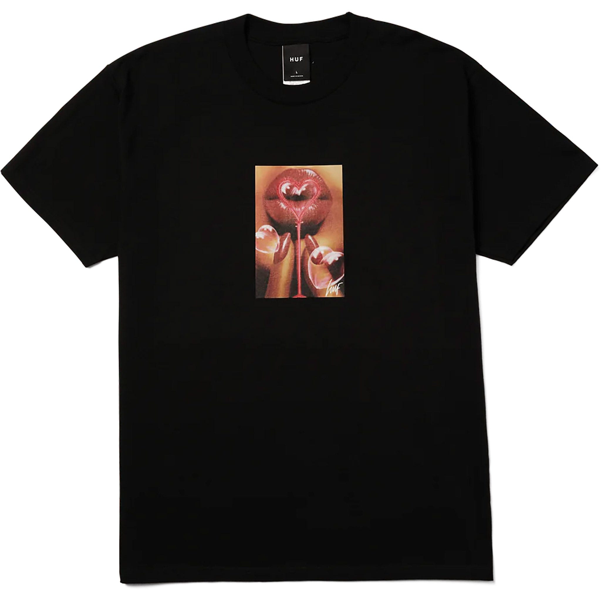 Huf Bubble Tee Black T Shirt