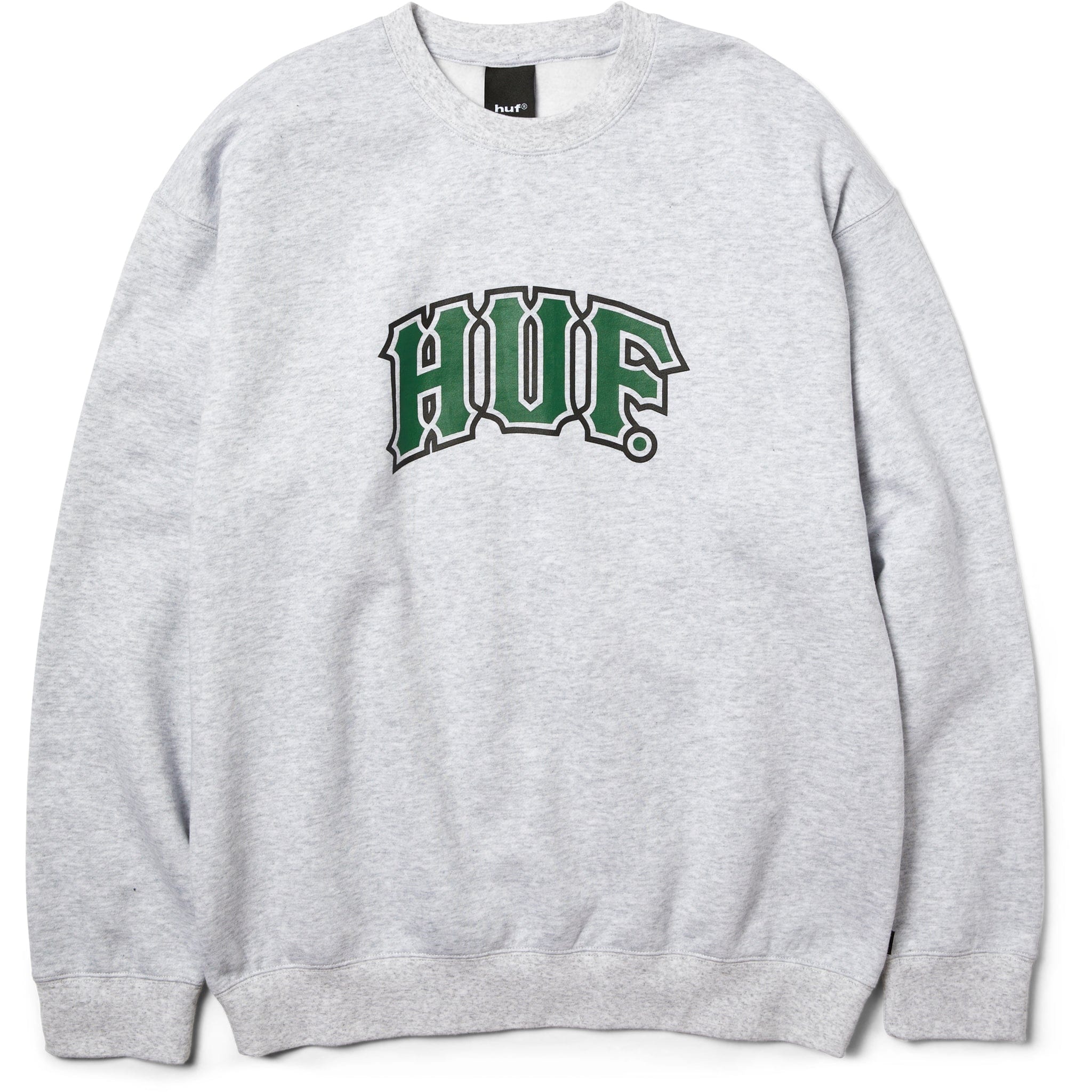 Huf Classic Arch Crewneck Sweatshirt Heather Grey Sweatshirts