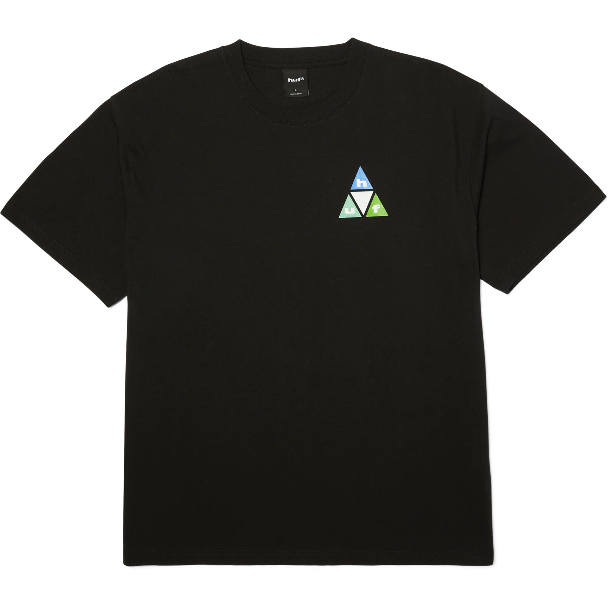 Huf Prism Triple Triangle T-Shirt Black T Shirt