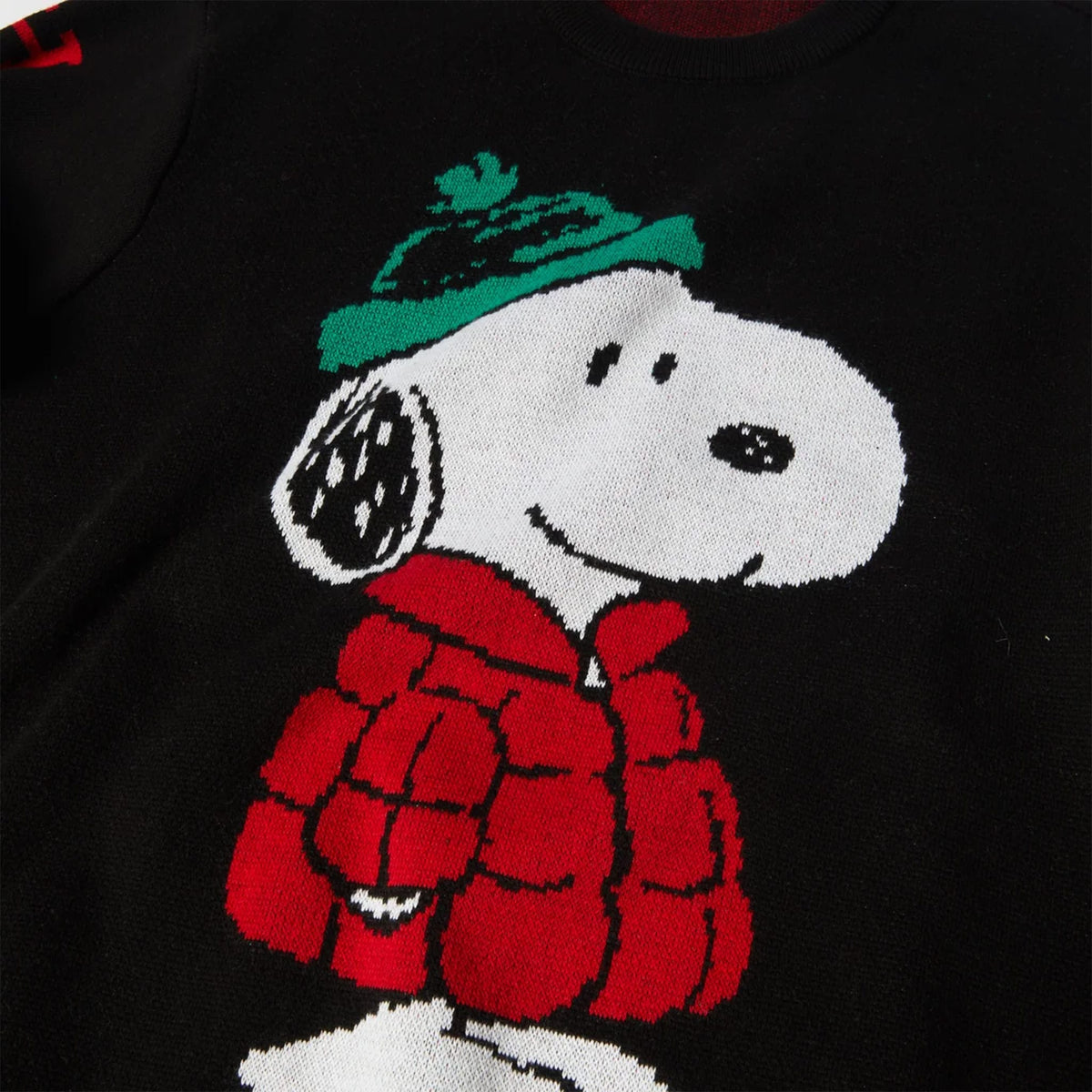 Huf Snoopy Puffer Sweater Black Sweatshirts