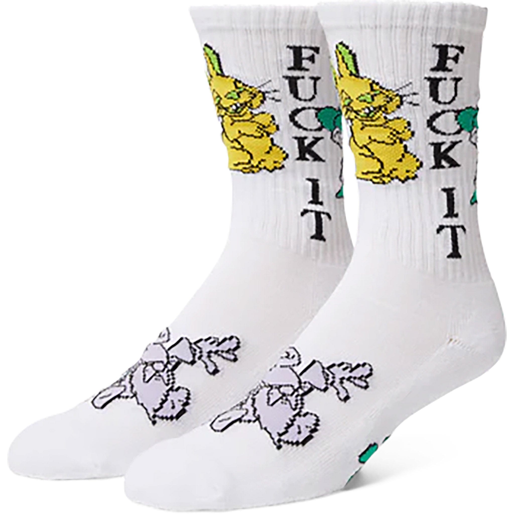 Huf Trip Crew Socks White Socks