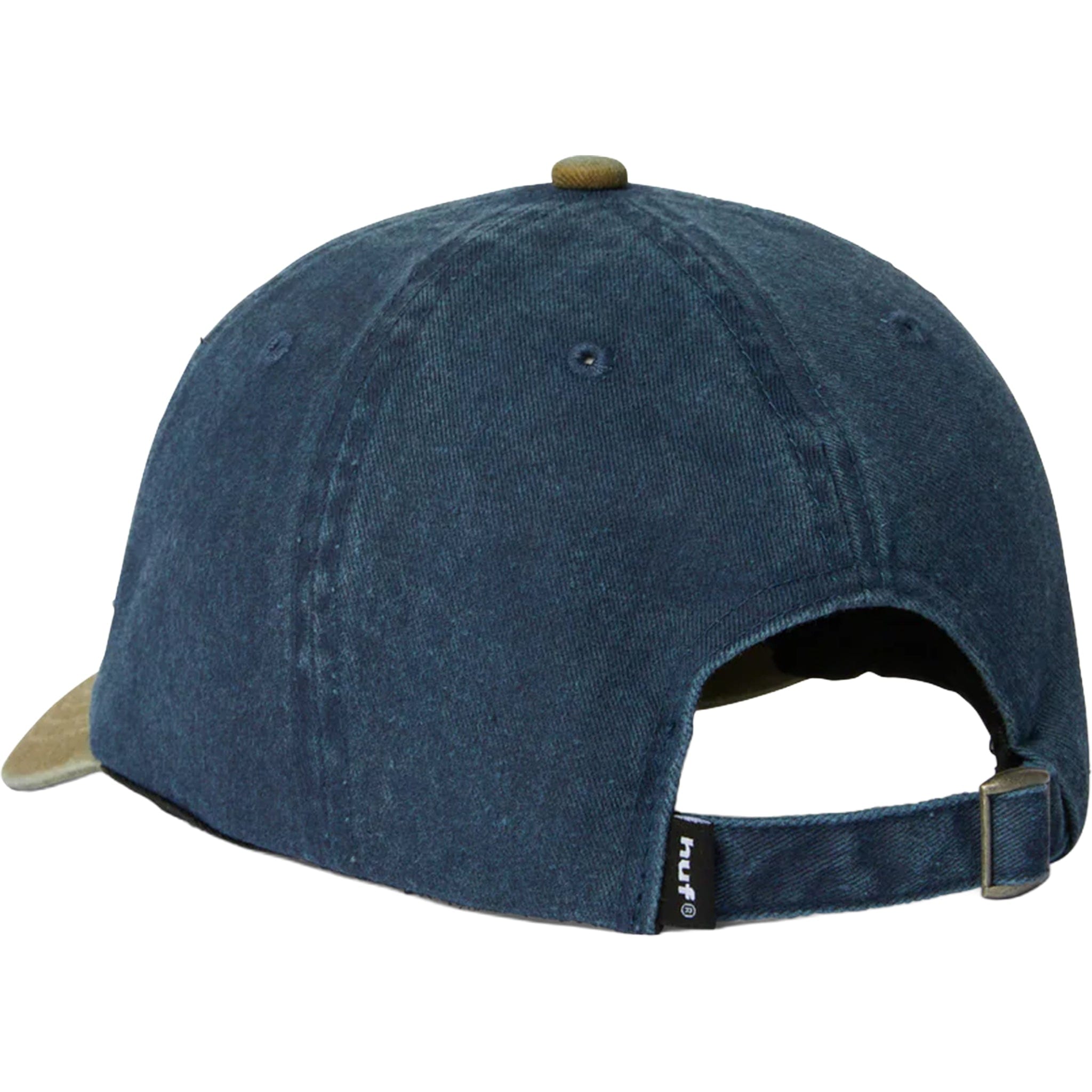 Huf Two Tone 89 Washed 6-Panel Strapback Hat Navy Hats