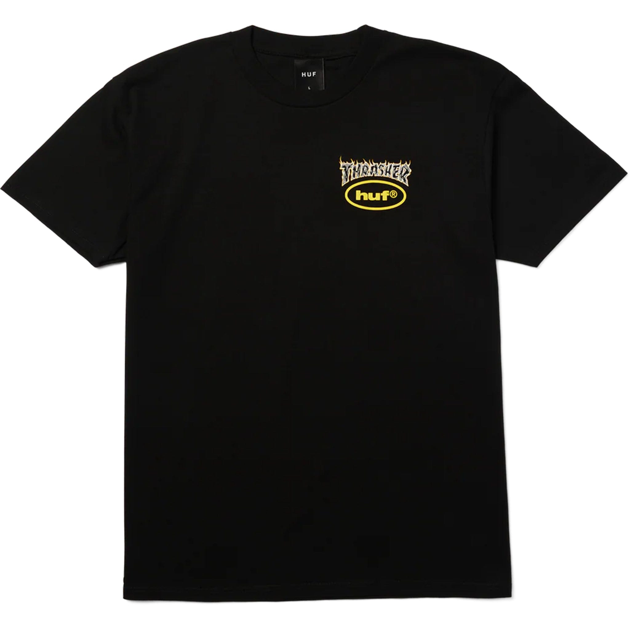 Huf X Thrasher Meltdown Tee Black T Shirts