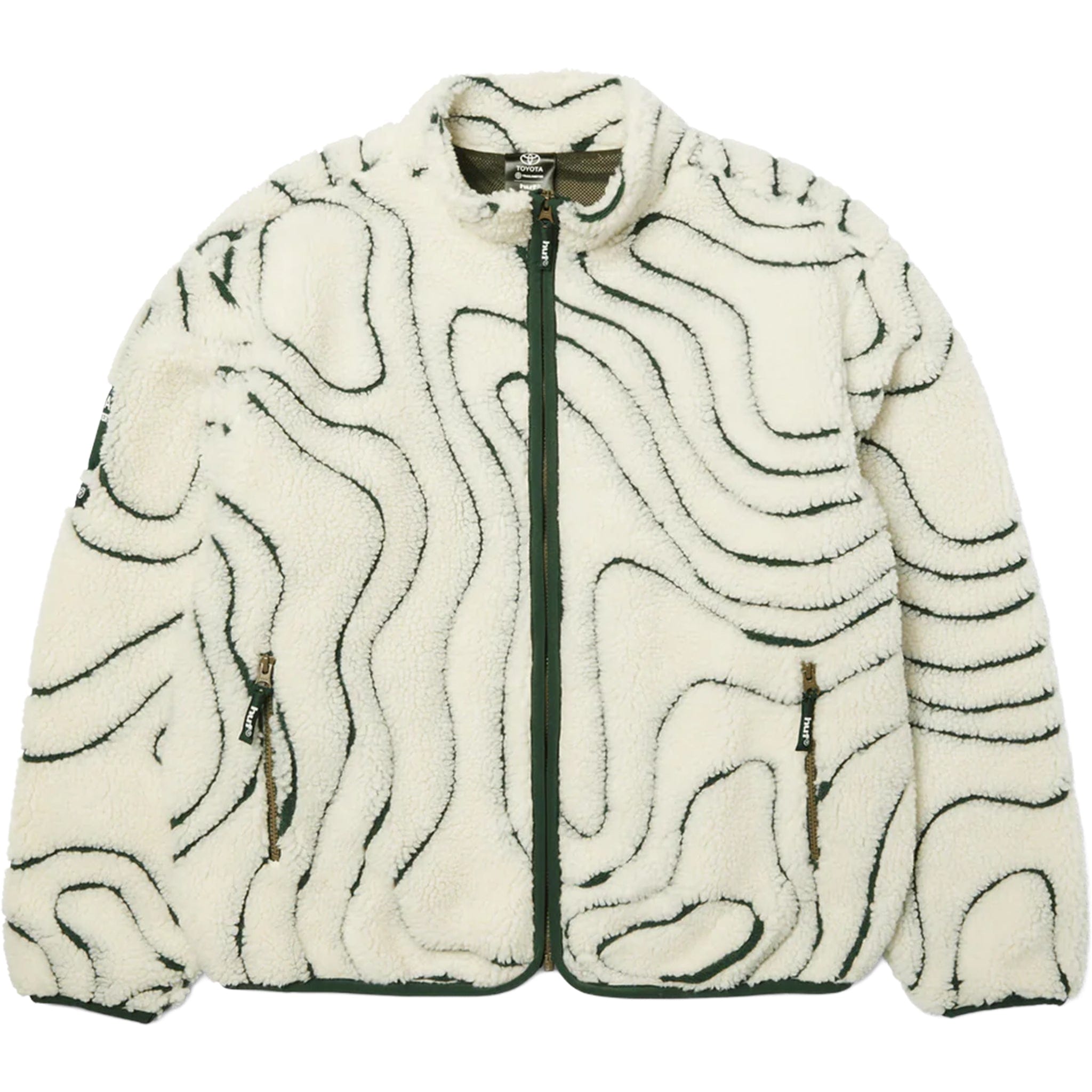 Huf X Toyota Trailhunter Topography High Pile Jacket Natural Casual Jackets