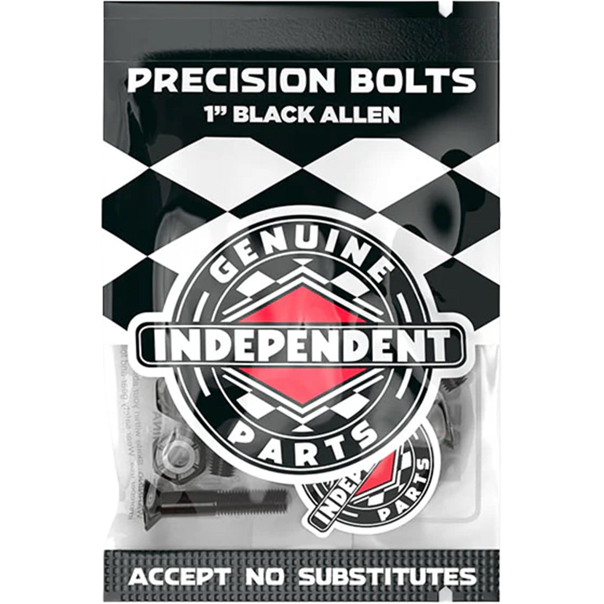 Independent Black Hardware Allen 1" Skateboard Accessories