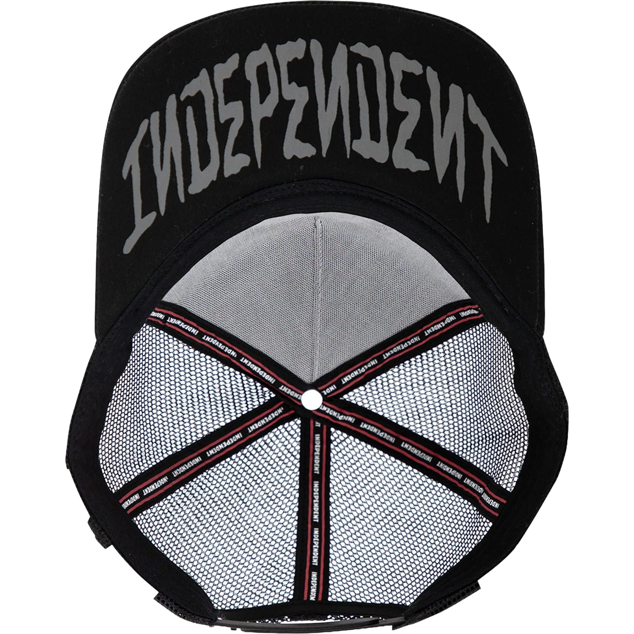 Independent Dressen Skull Rose Snapback Hat Black Hats