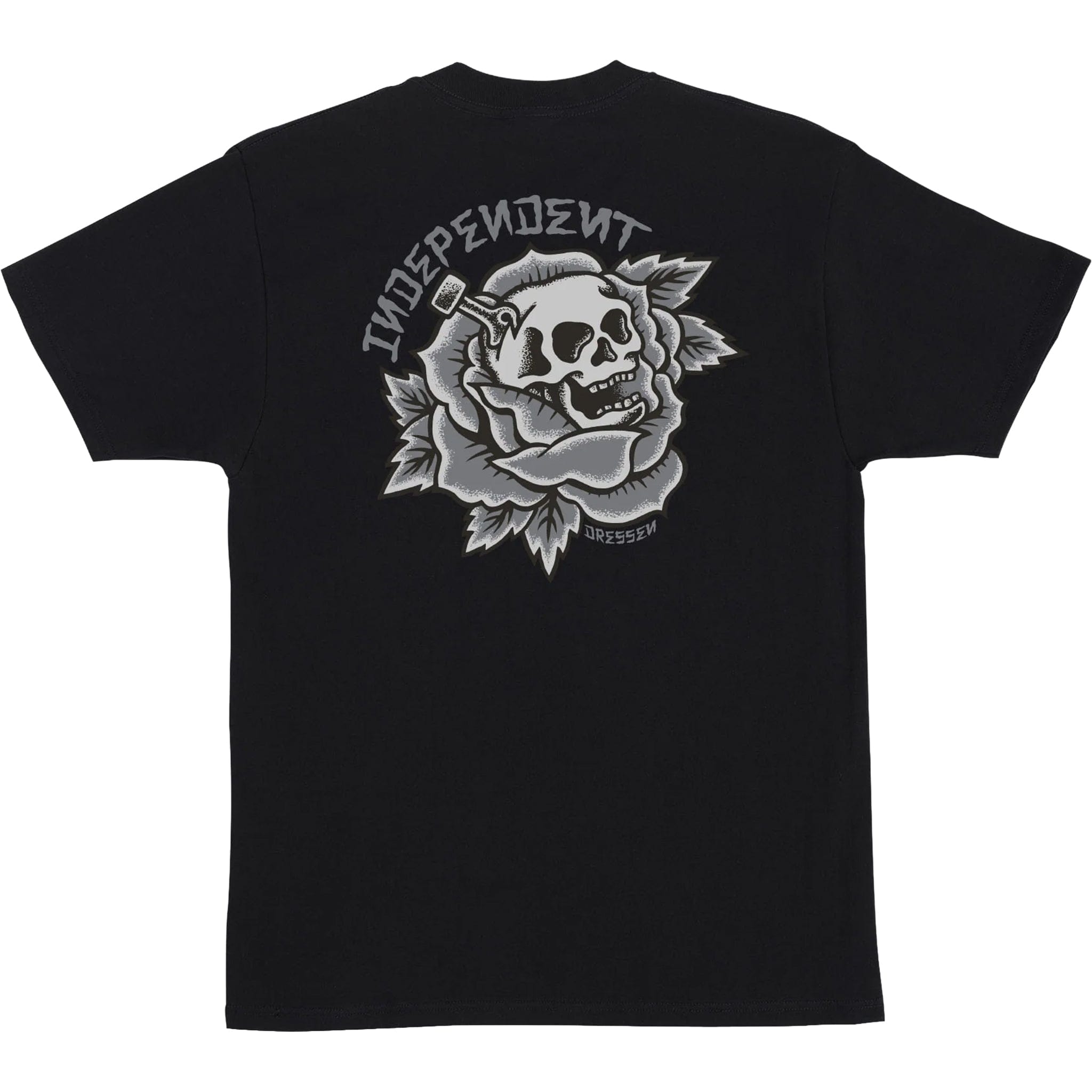 Independent Dressen Skull Rose T-Shirt Black T Shirt