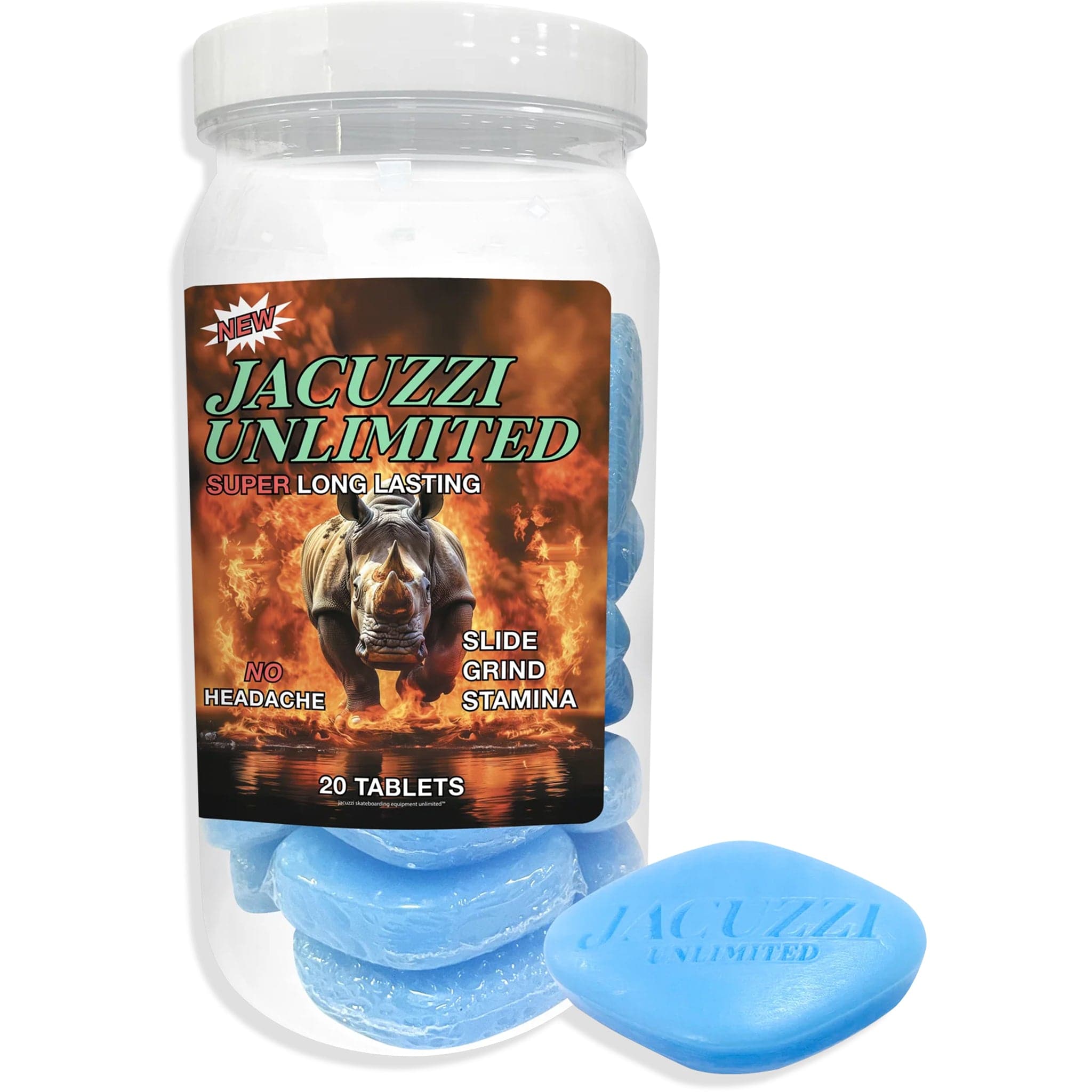 Jacuzzi Rhino Pill Wax Skateboard Accessories