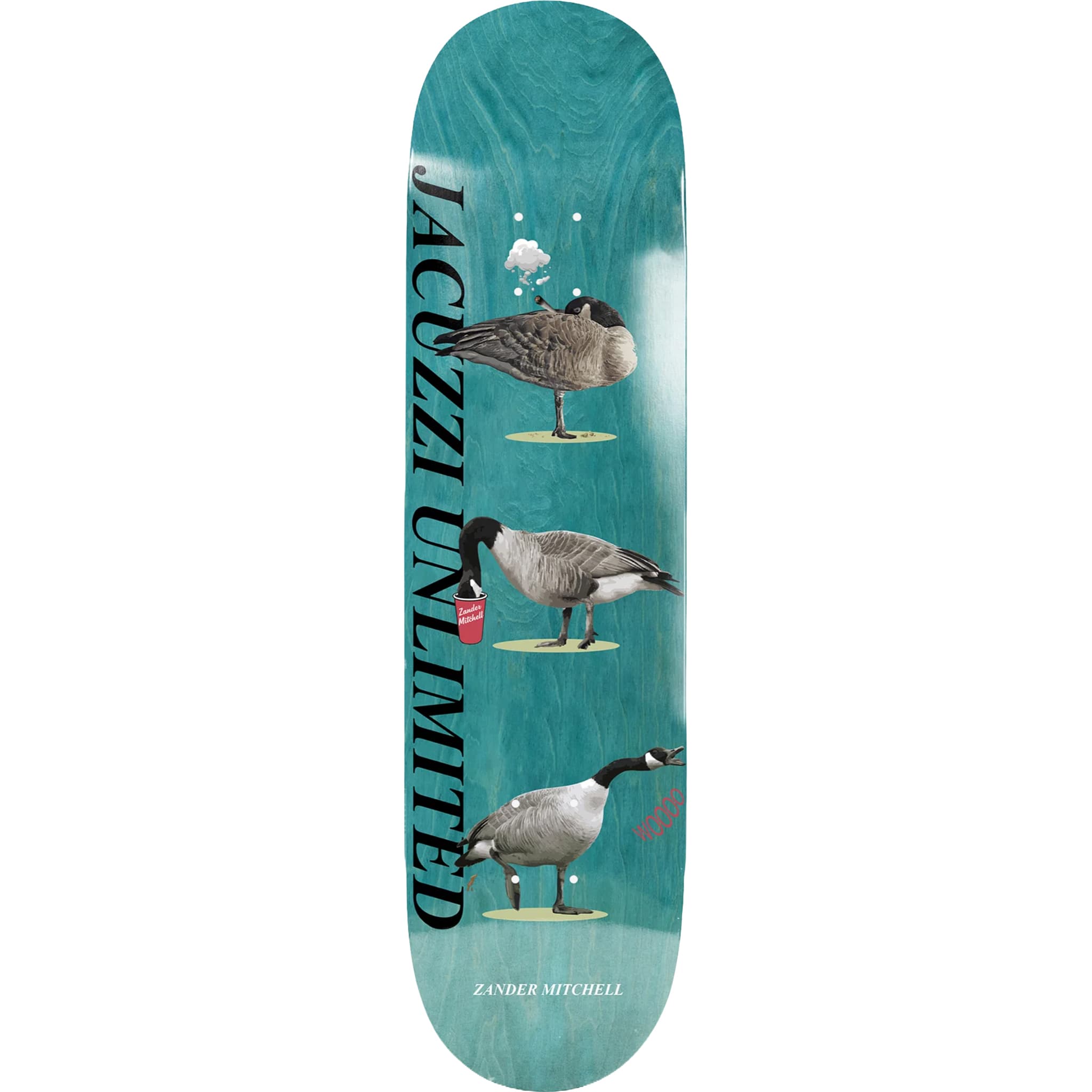 Jacuzzi Zander Mitchell Geese EX7 Skateboard Deck 8.25" Skateboard
