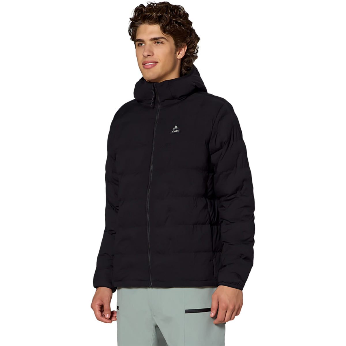 Jones Dark Start Stretch Hooded Jacket Stealth Black 2027 Mens Thermal