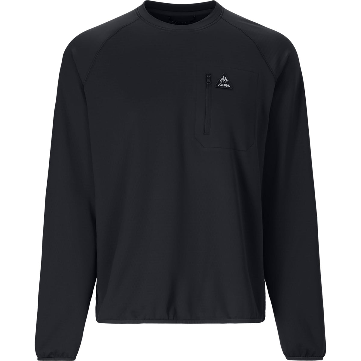 Jones Flagship Grid Fleece Crew Stealth Black 2027 Mens Thermal