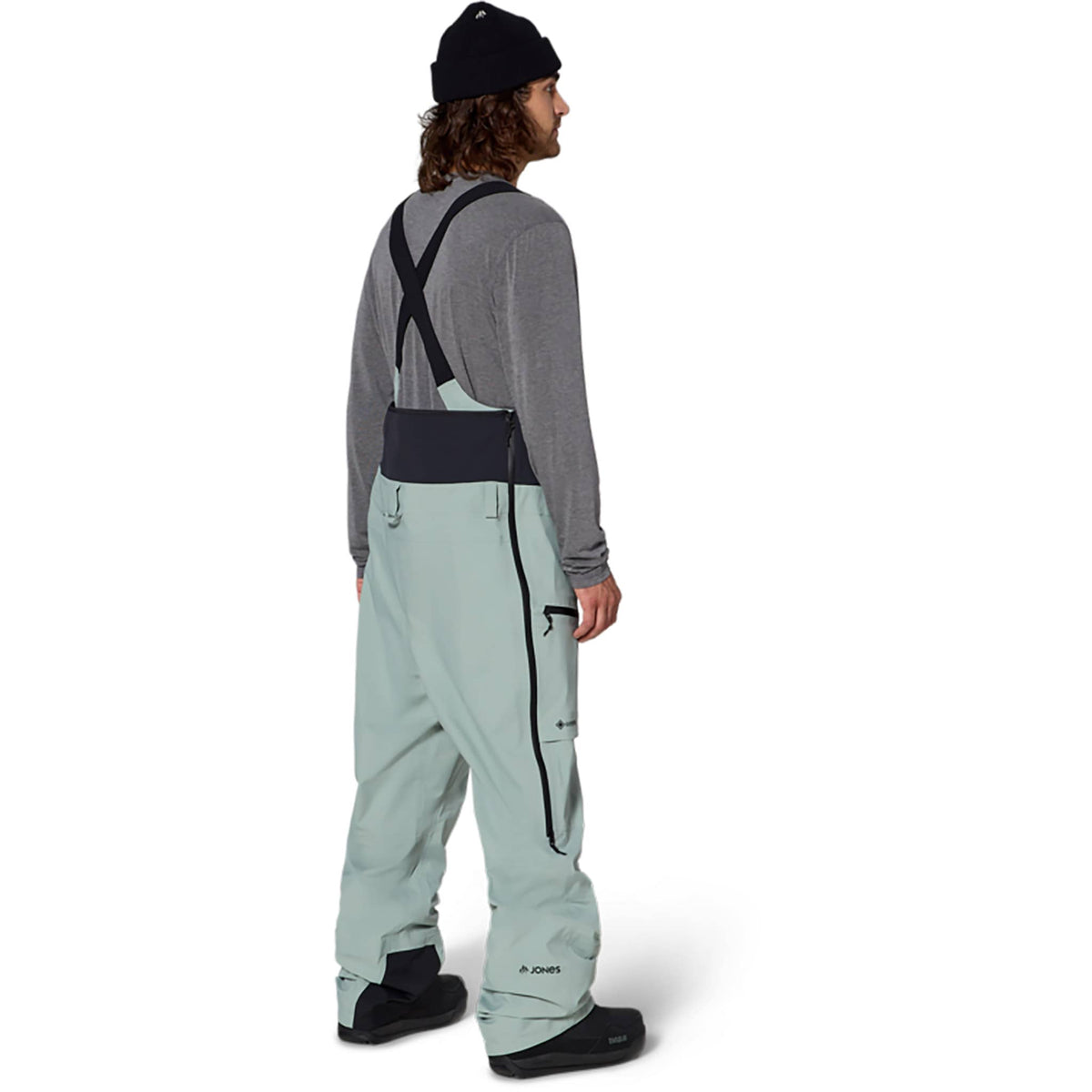 Jones Higher Gore-Tex 3L Bib Pant Glacier Gray 2027 Mens Snowboard Pants