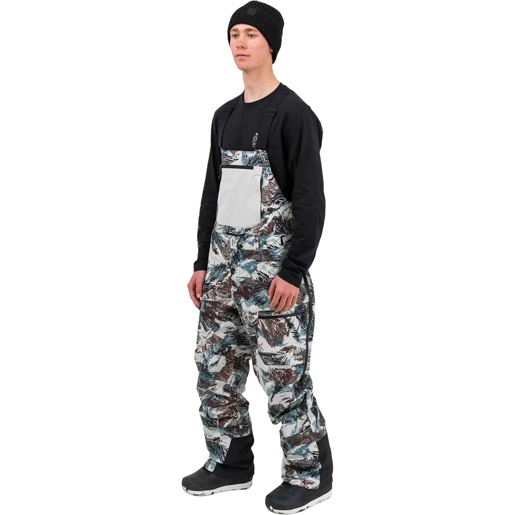 Jones Men's MTN Surf Recycled Bibs Peak Camo Mens Snowboard Pants