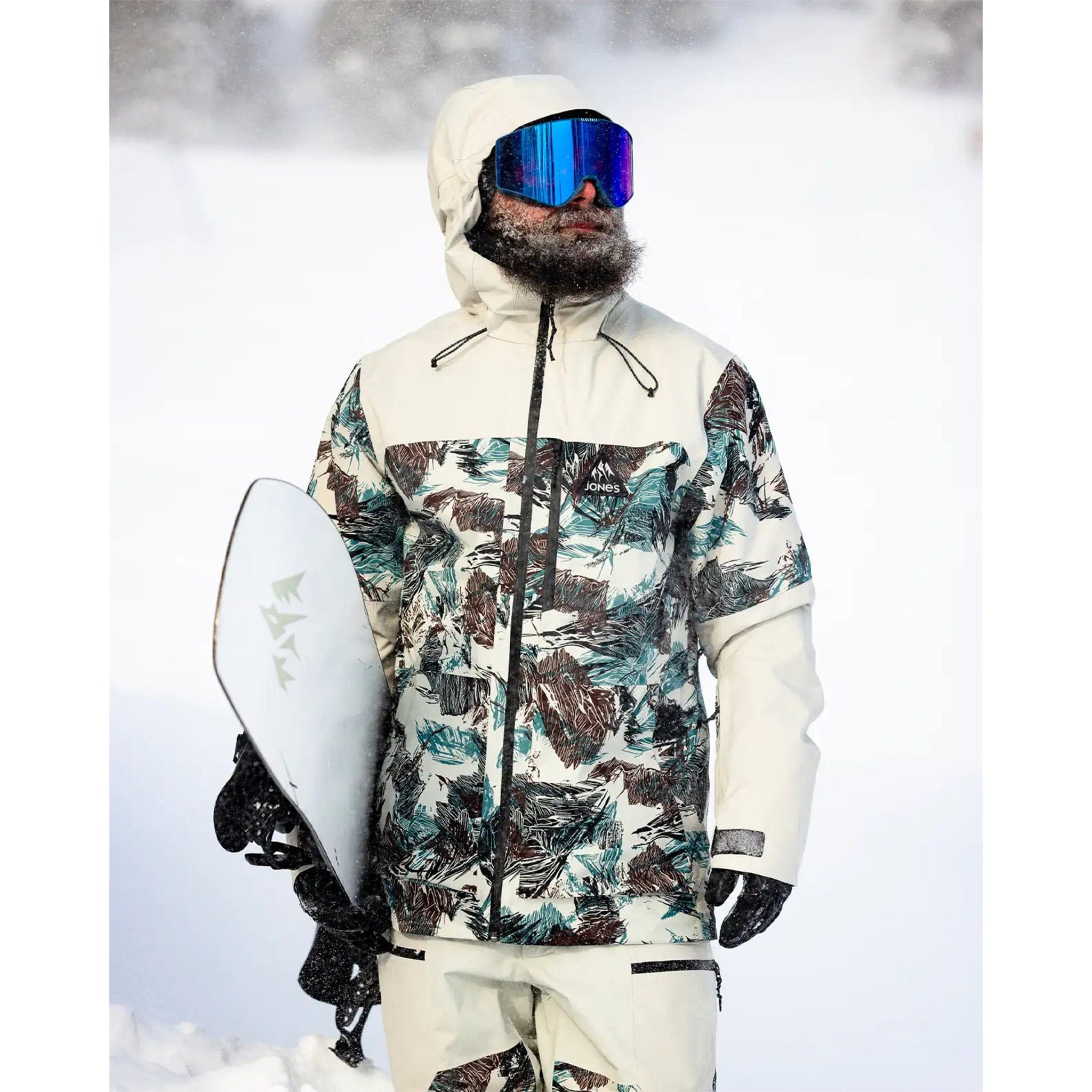 Jones Men's MTN Surf Recycled Insulated Parka Peak Camo Mens Snowboard Coat
