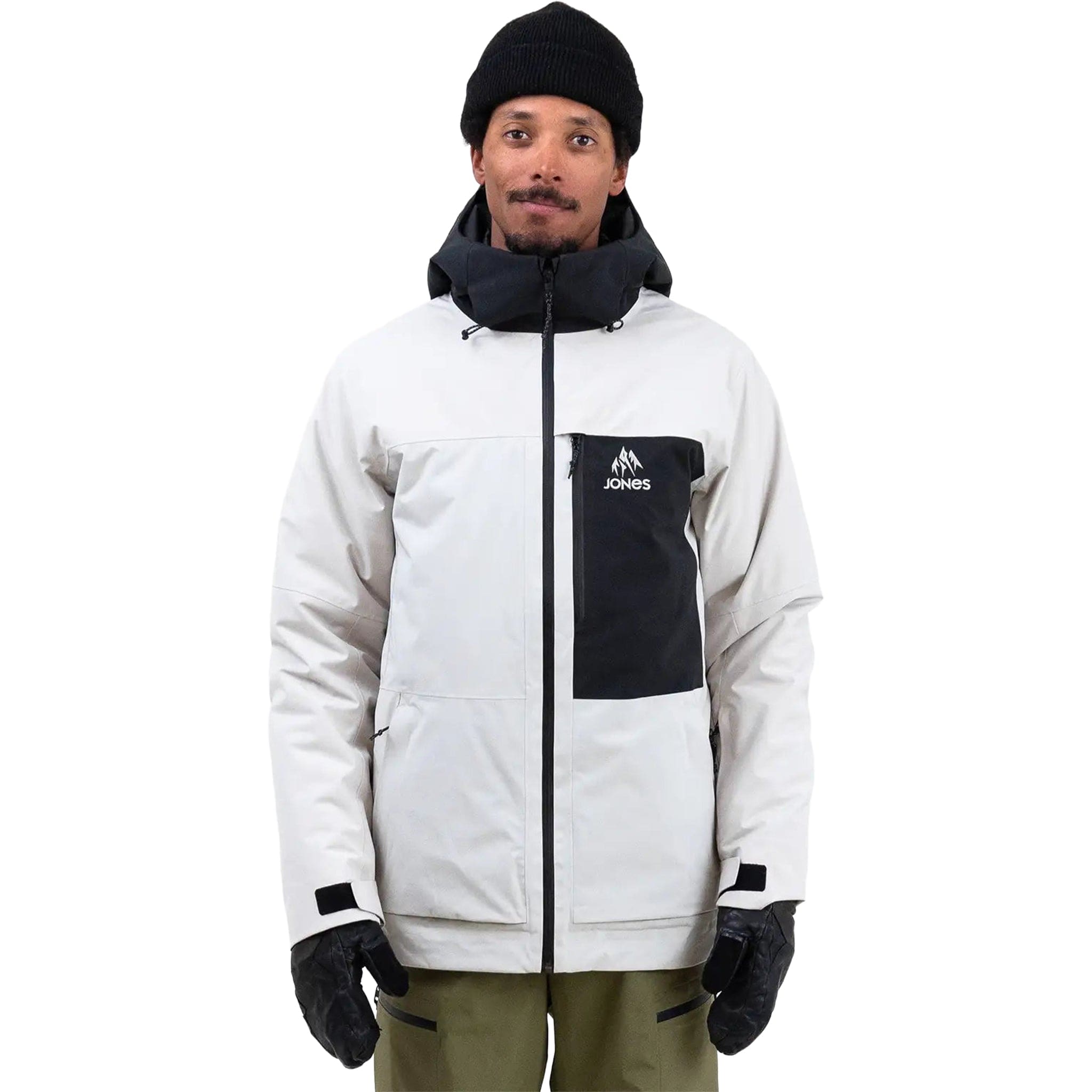 Jones Men's MTN Surf Recycled Insulated Parka Smoke Grey Mens Snowboard Coat