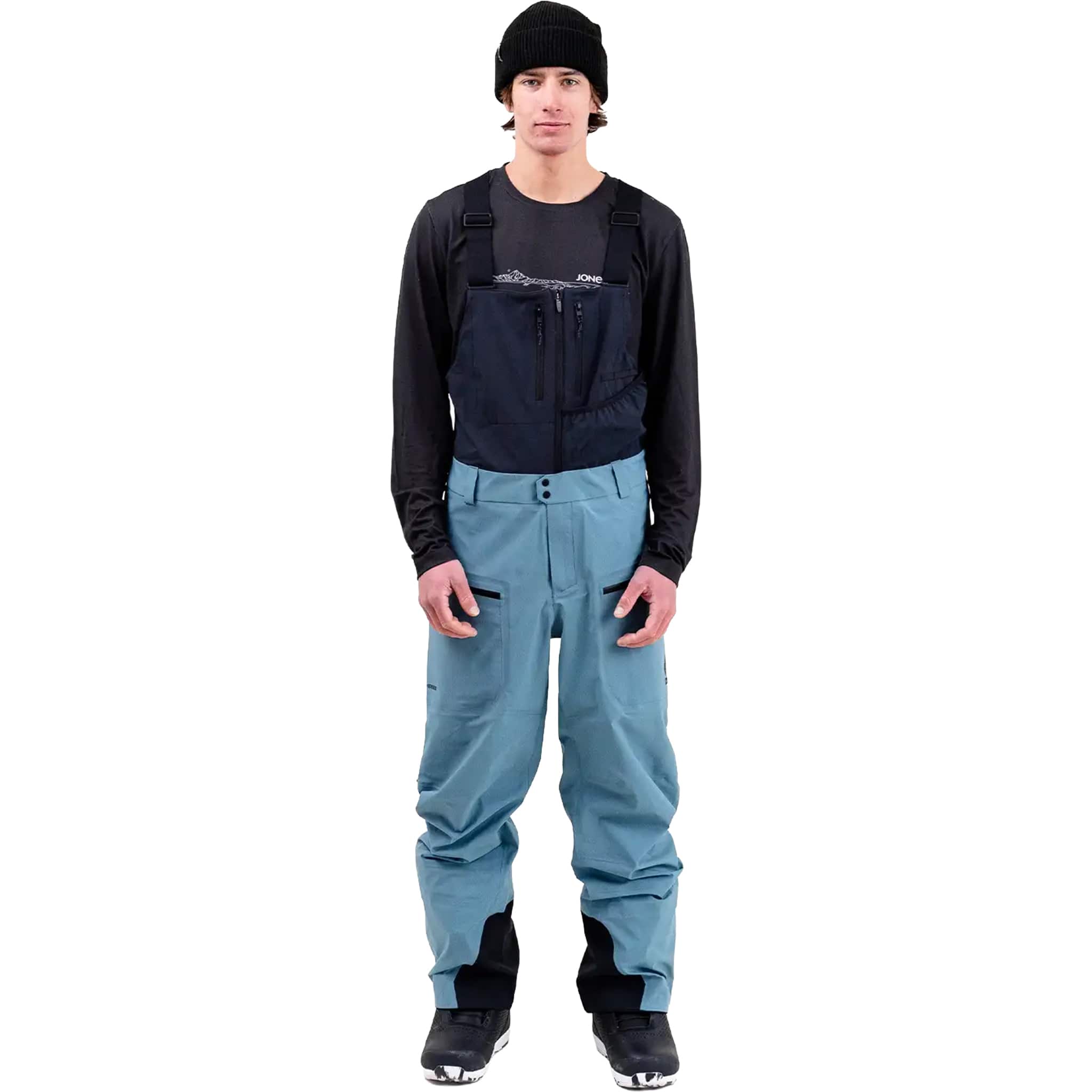 Jones Shralpinist Gore-Tex ePE Recycled 3L Bibs Atlantic Blue 2026 Mens Snowboard Pants