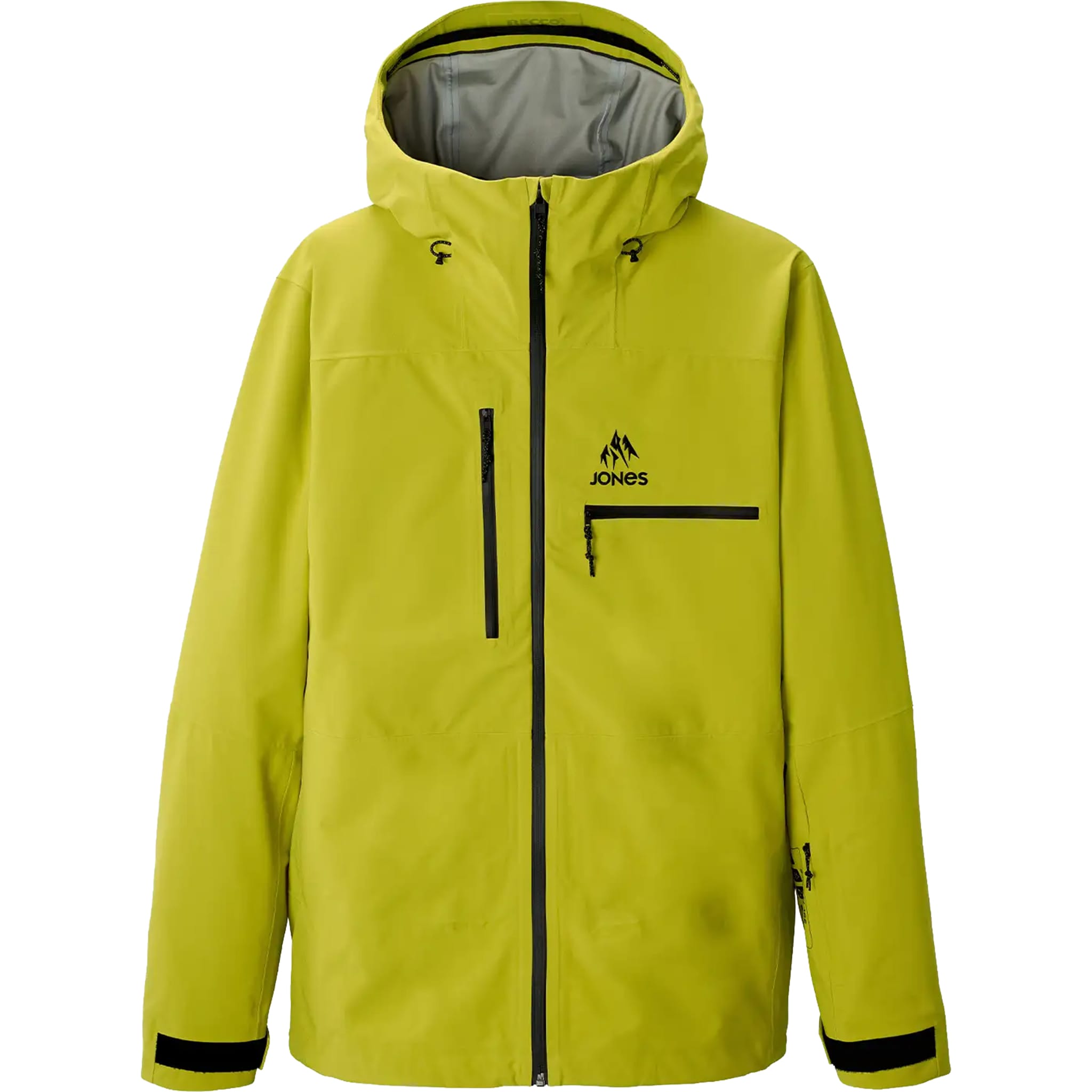 Jones Shralpinist Stretch Recycled 3L Jacket Lime Green 2026 Mens Snowboard Jackets