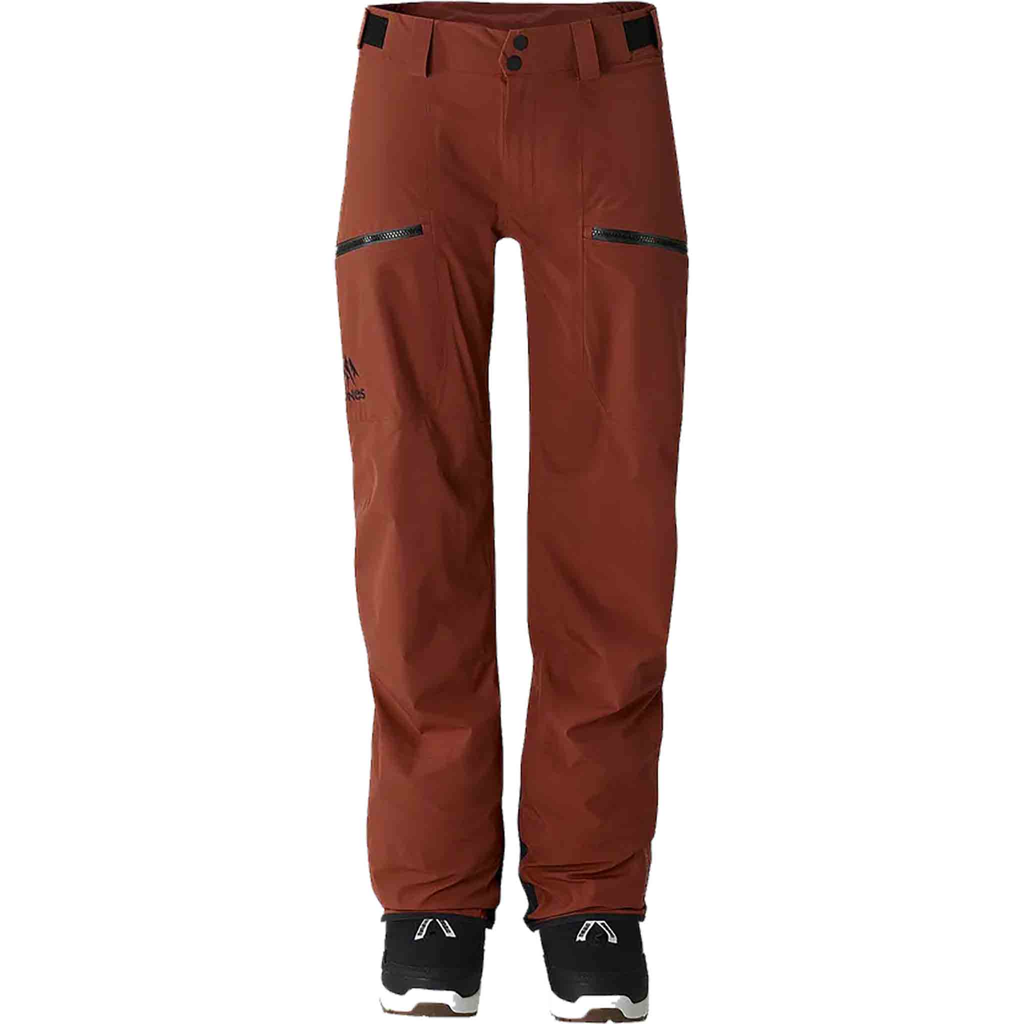 Jones Women's Shralpinist 3L Stretch Snowboard Pant Obsidian Red Womens Snowboard Pants