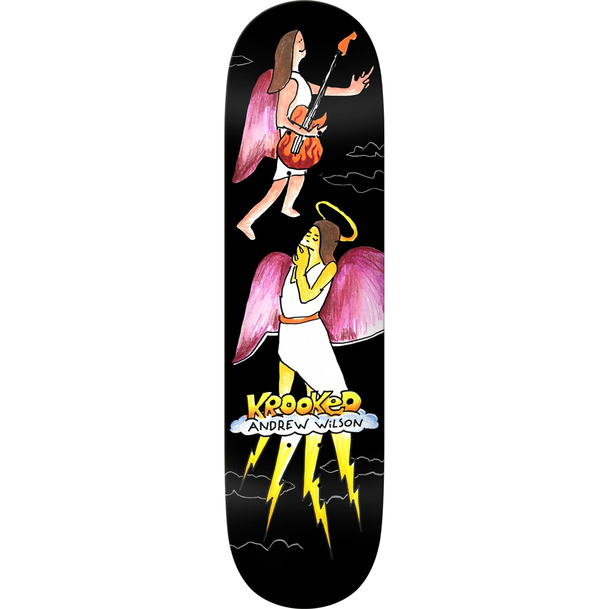 Krooked Andrew Wilson Angel True Fit Skateboard Deck 8.25" Skateboard