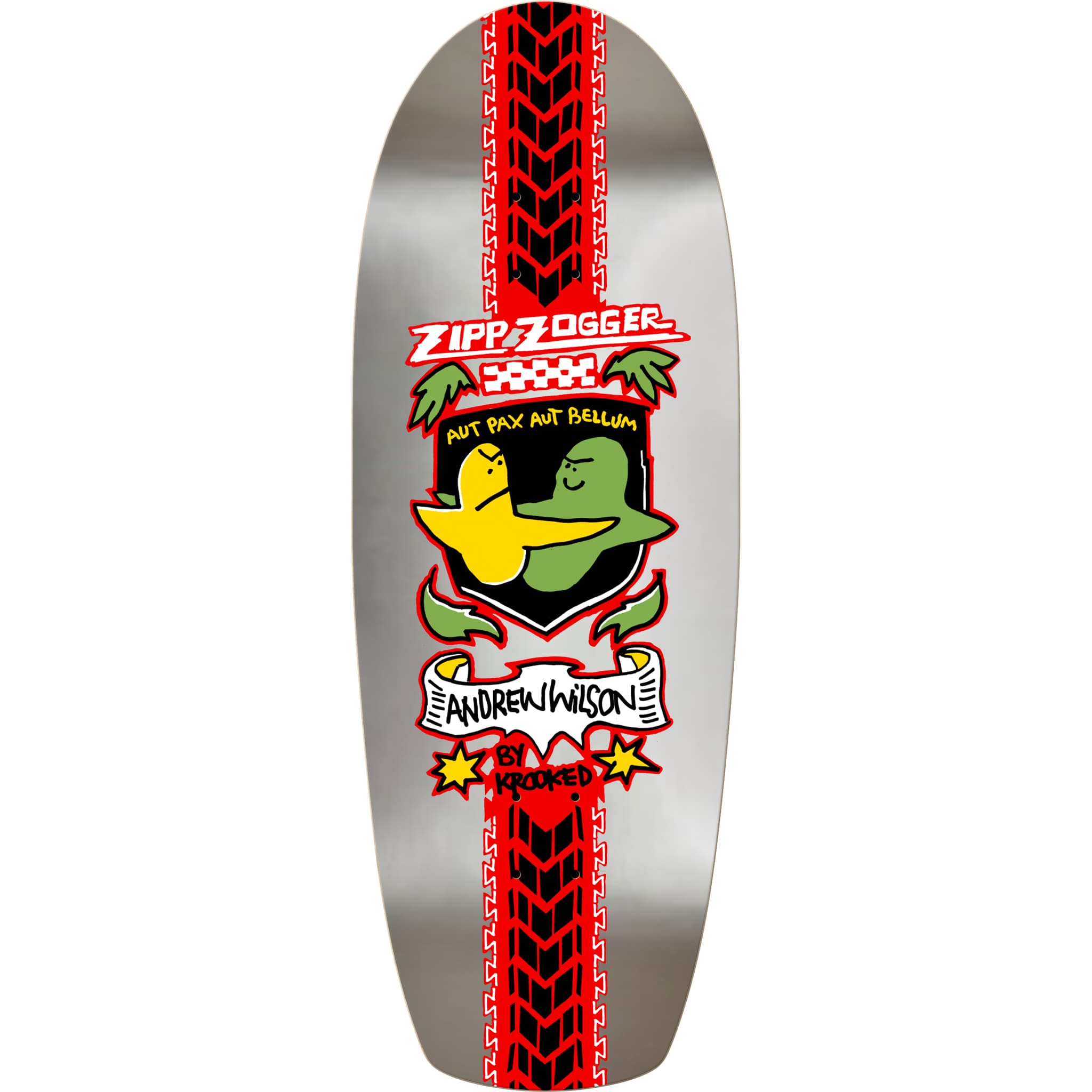 Krooked Andrew Wilson Pro Zogger Skateboard Deck 10.75" Skateboard