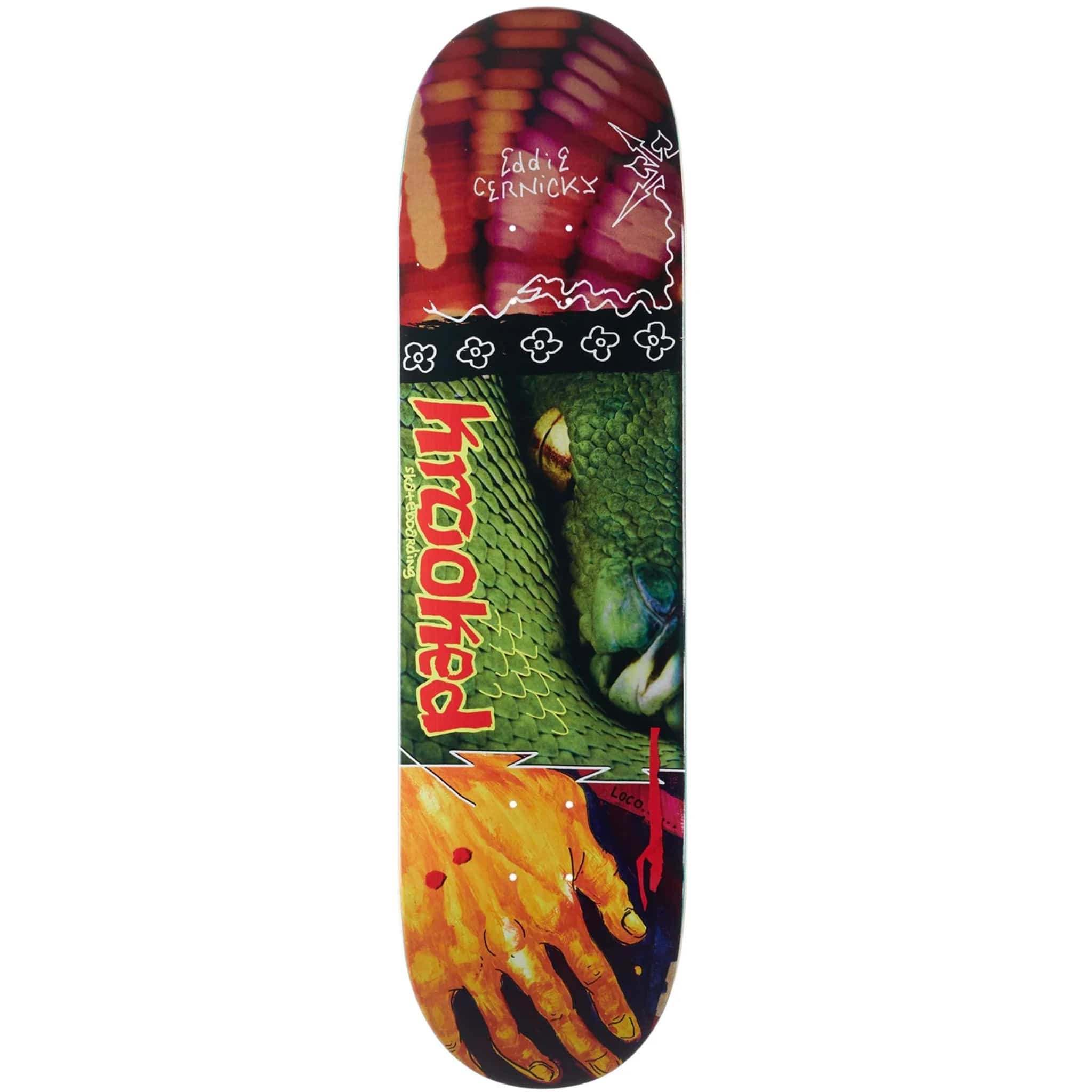 Krooked Cernicky Snake Bite Skateboard Deck 8.38" Skateboard