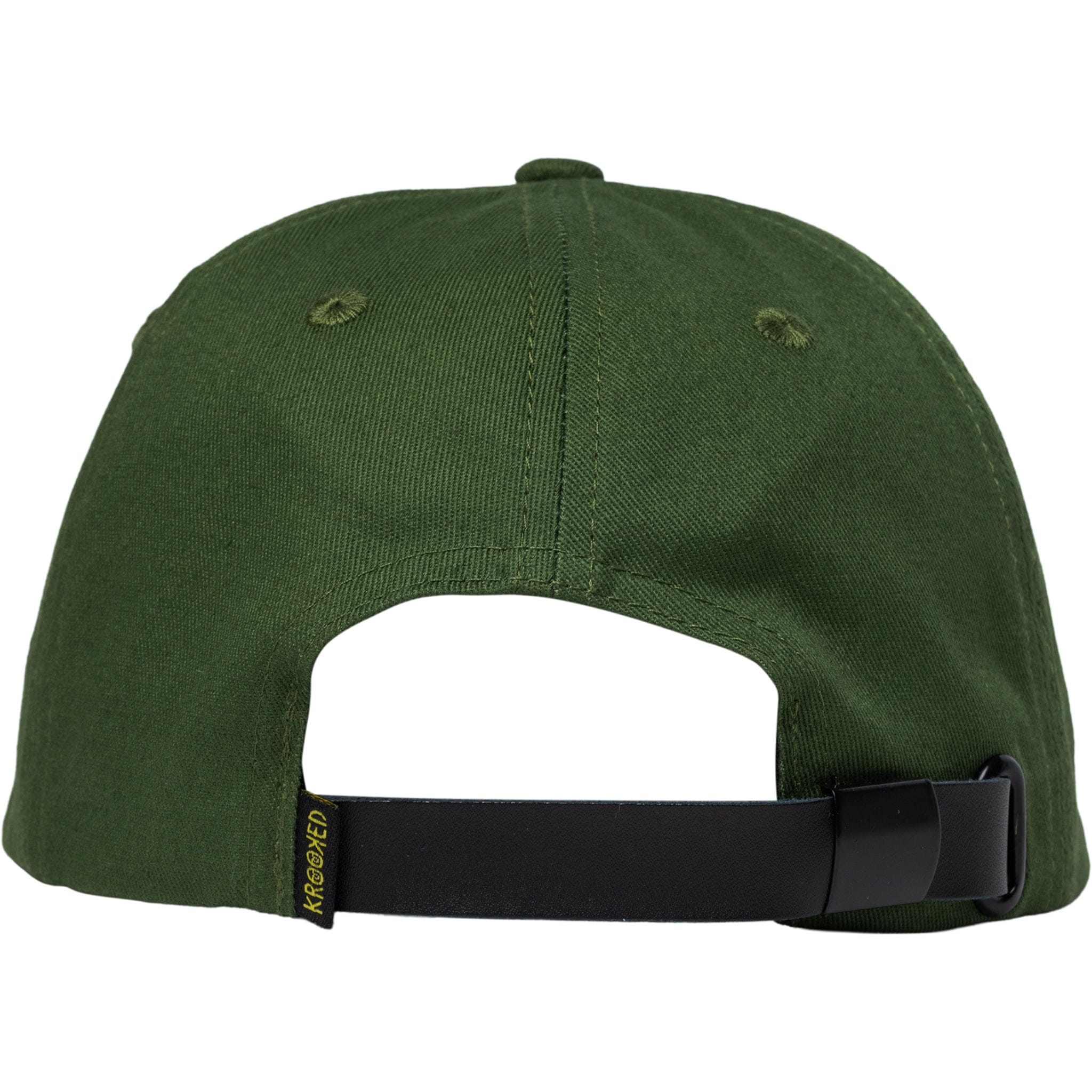 Krooked Double OK Script Strapback Hat Olive Hats