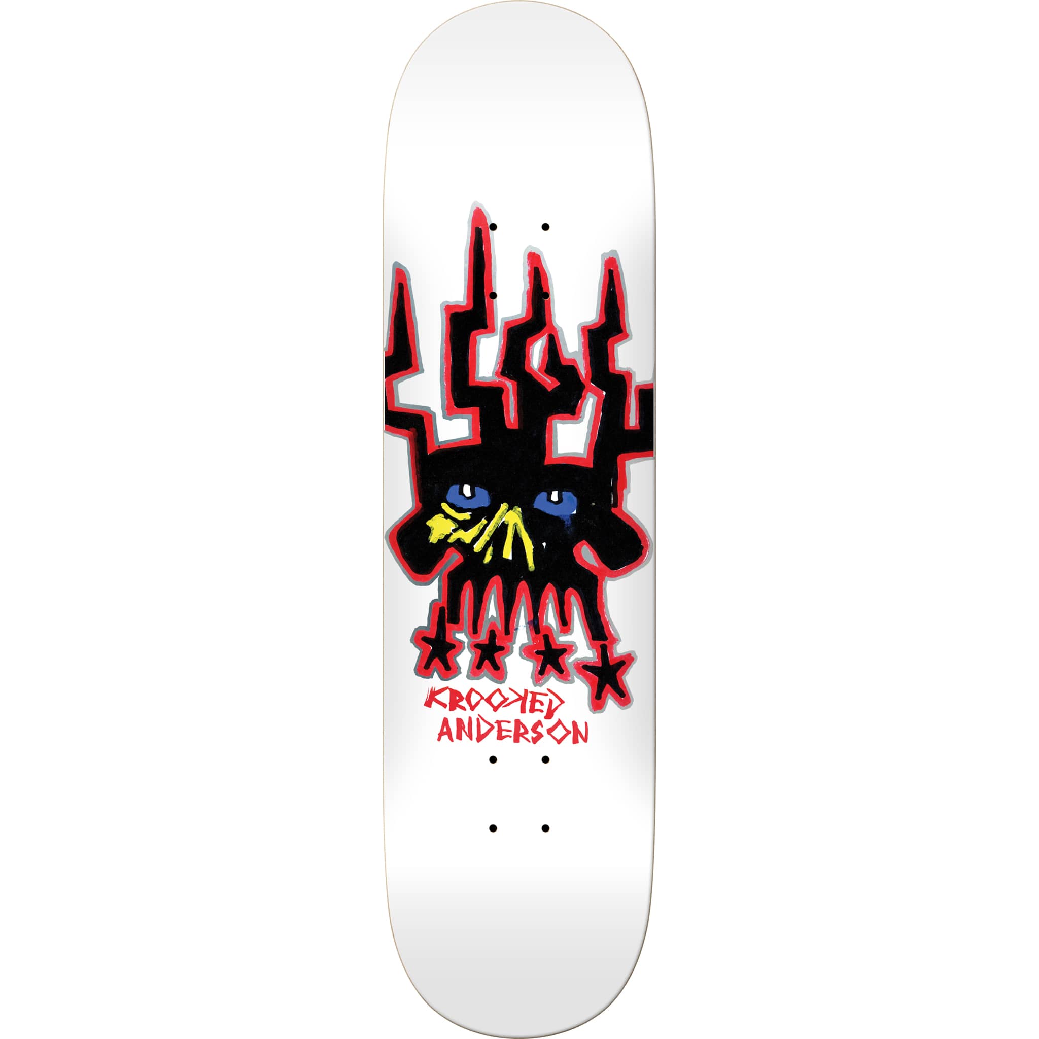 Krooked Manderson Skull King Skateboard Deck 8.38" Skateboard