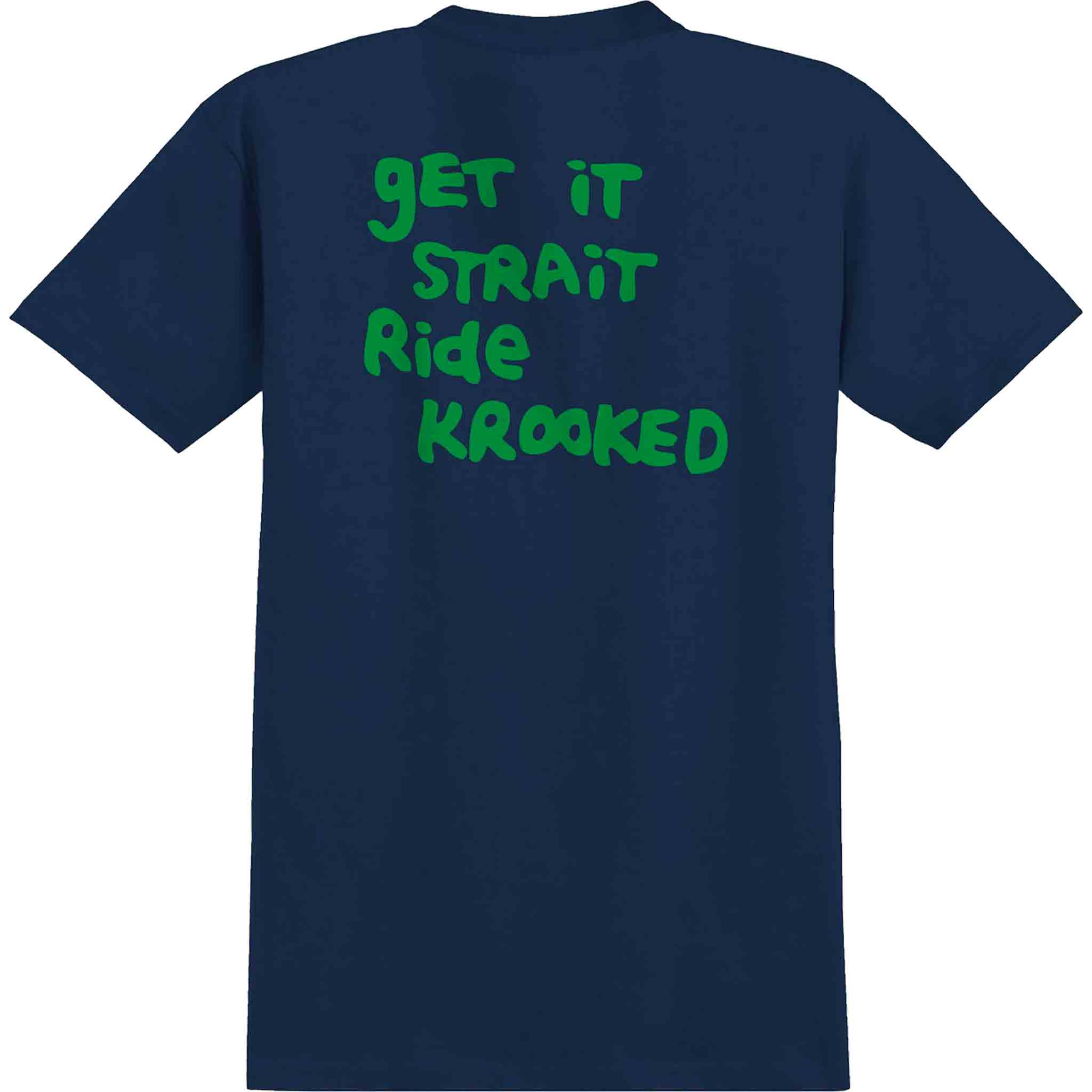 Krooked Straight Eyes Tee True Navy T Shirt