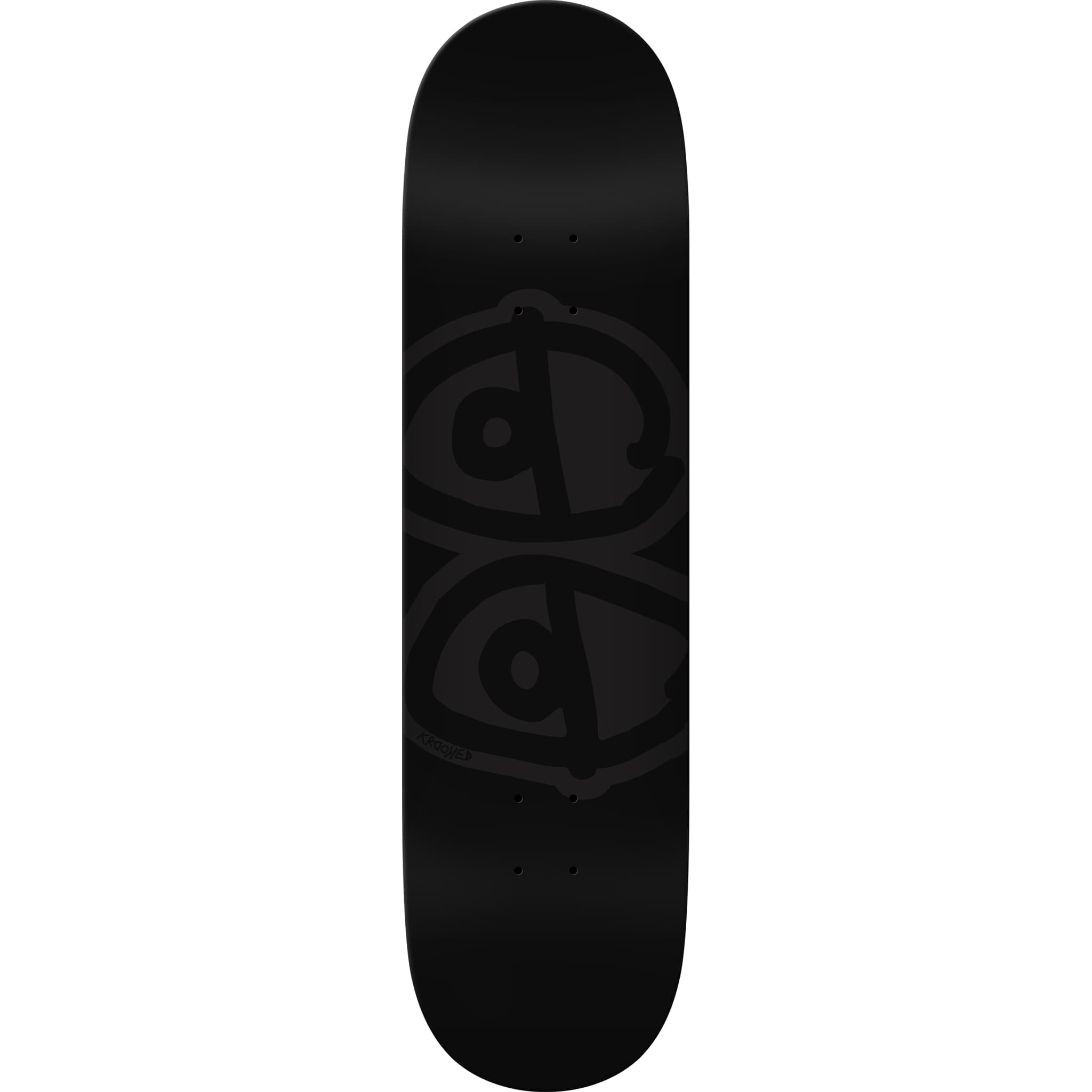 Krooked Team Eyes Black Skateboard Deck 8.5" Skateboard