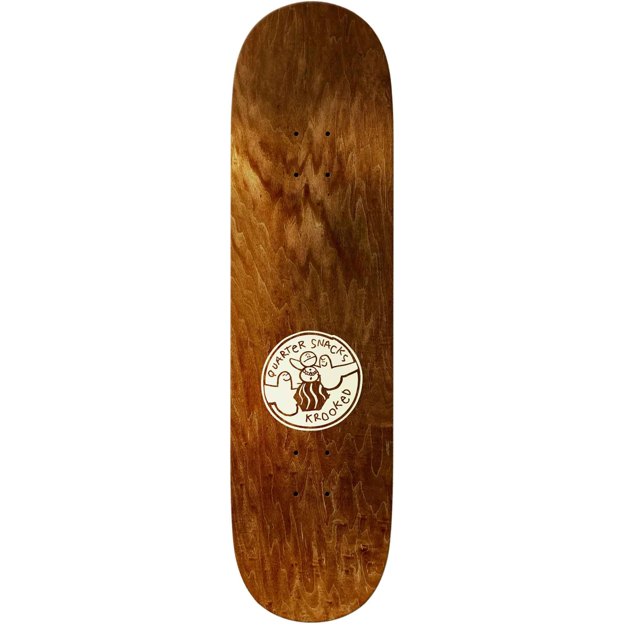 Krooked X Quartersnacks Get High Skateboard Deck 8.25" Skateboard