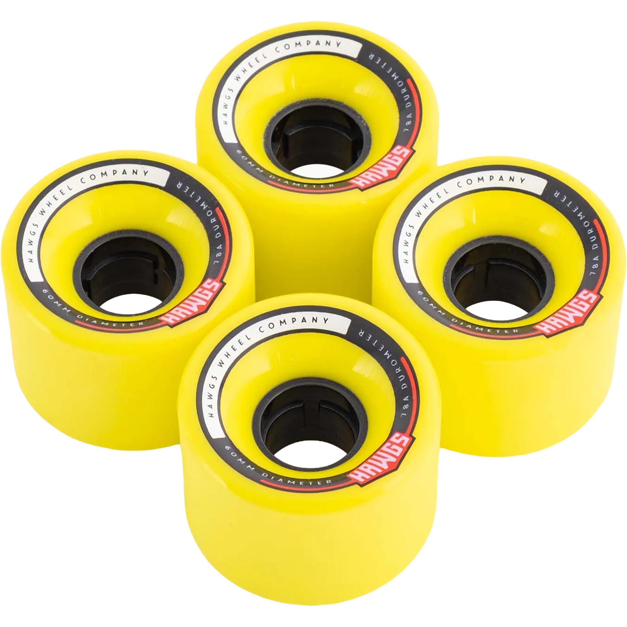 Landyachtz Chubby Hawgs Flat Banana 60mm Cruiser Wheels Longboard Parts